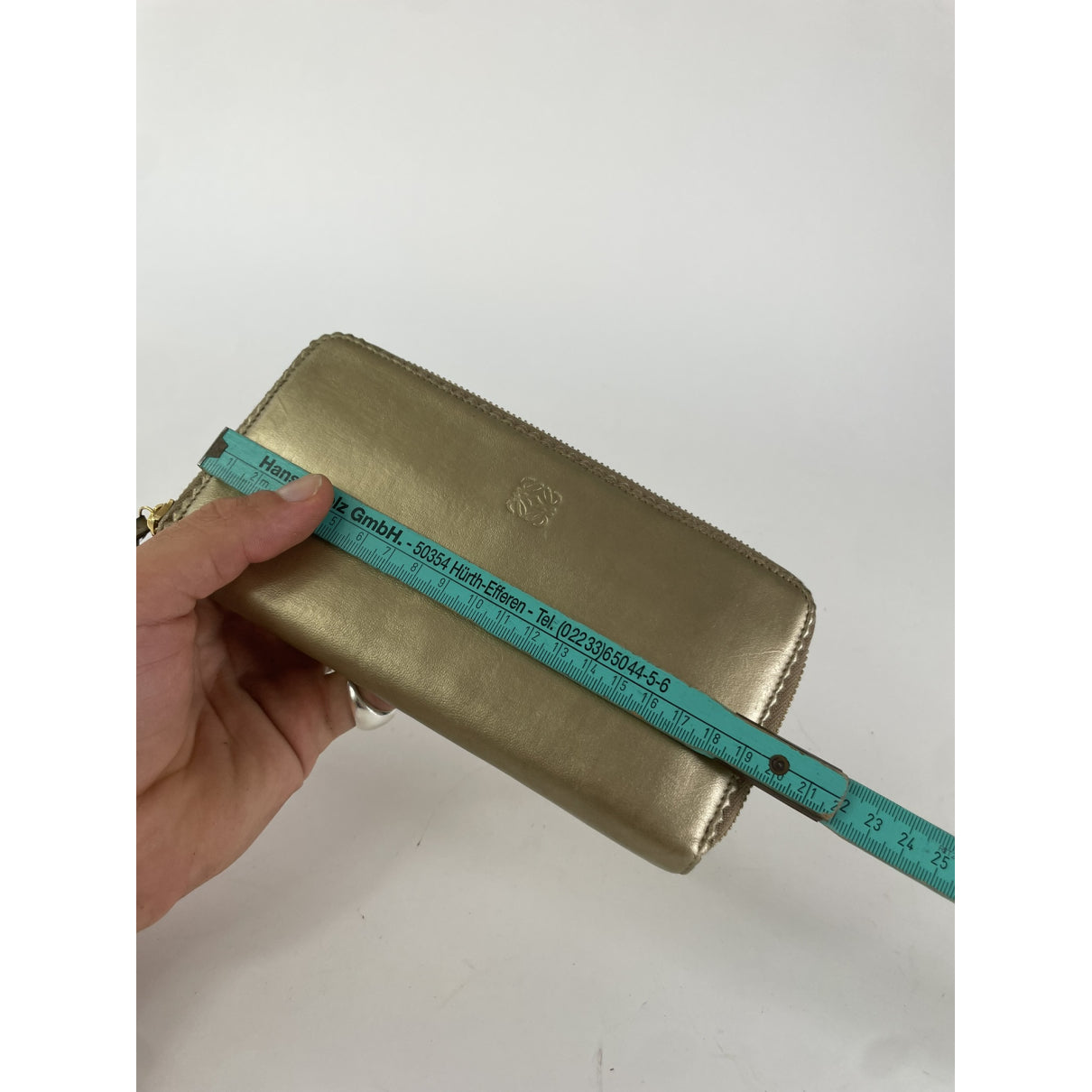 Loewe Puzzle Gold Leather Wallet image 5