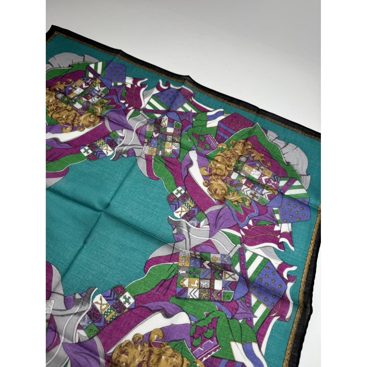 Celine Blue Silk Scarf image 5