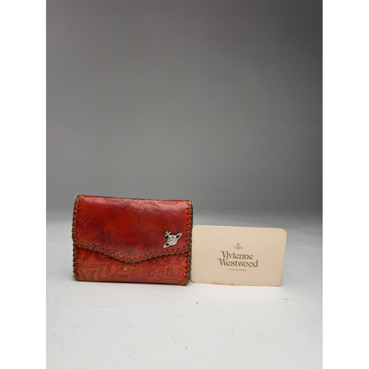 Vivienne Westwood Orange Leather Purse image 5
