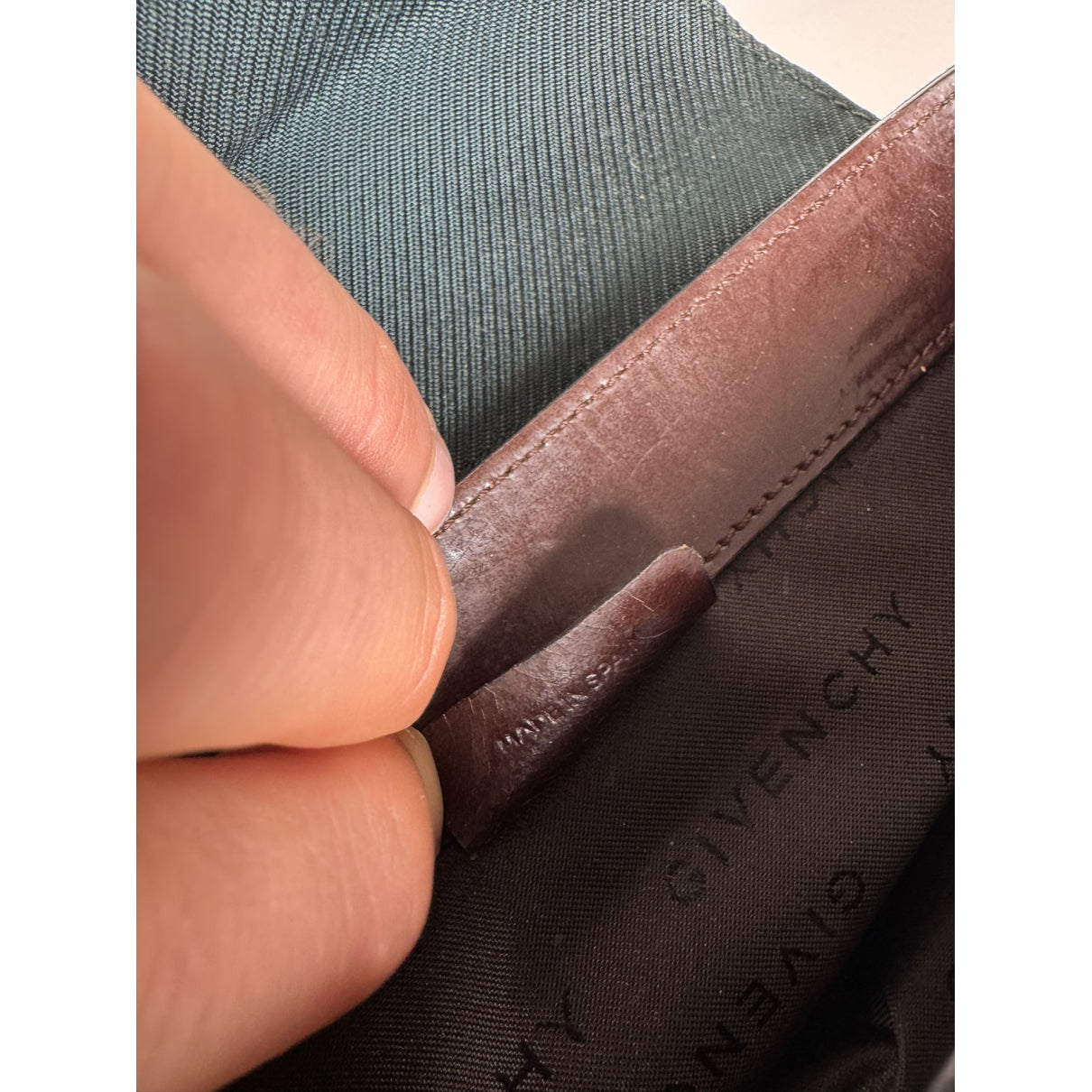 Givenchy 4G Green Leather Handbag image 5