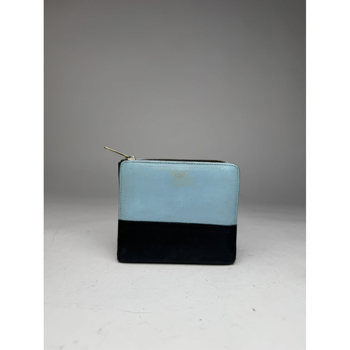 Celine Triomphe Black Leather Wallet image 5