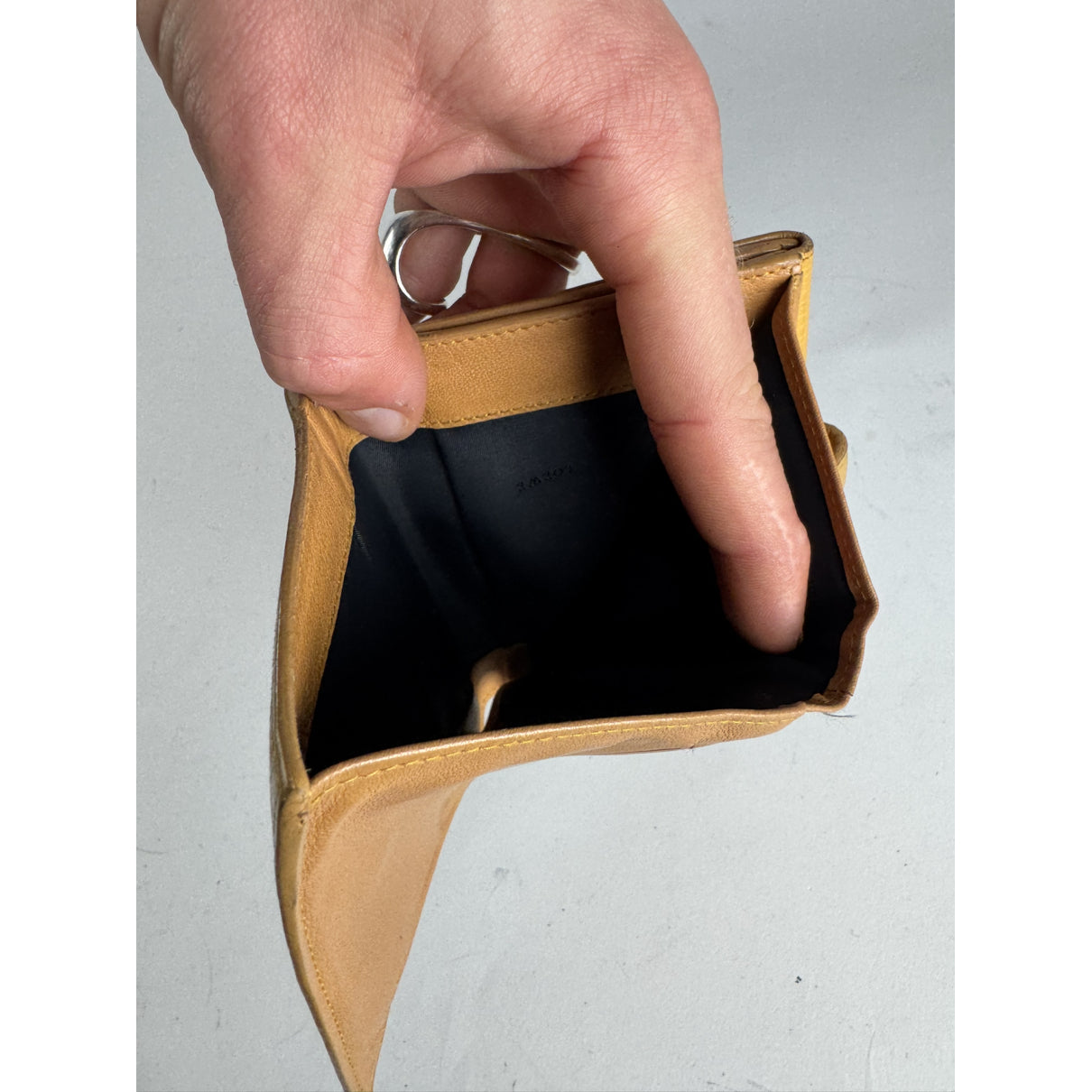 Loewe Puzzle Yellow Leather Wallet image 5