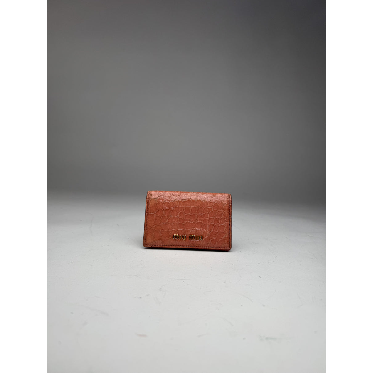 Miu Miu Orange Leather Purse image 5