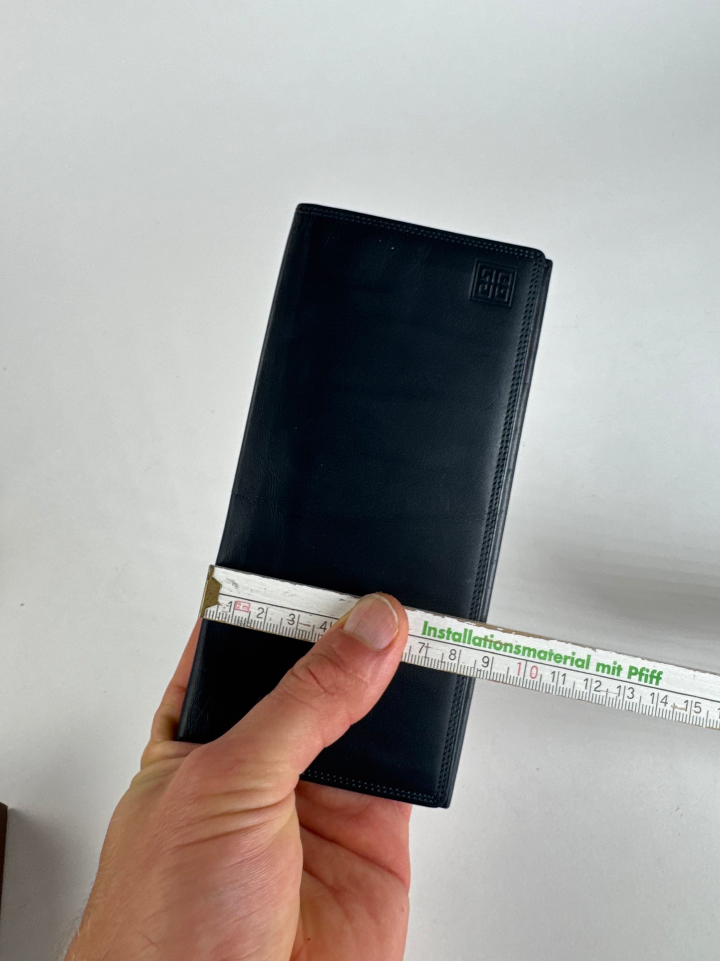 Vintage Givenchy Leather ID Holder Navy