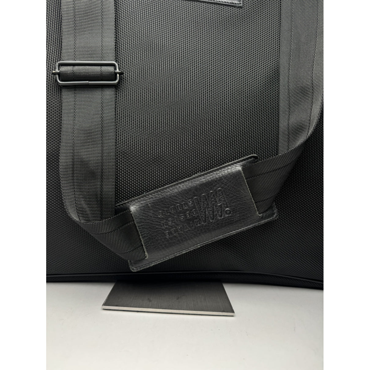 Issey Miyake Black Leather Travel Bag image 5