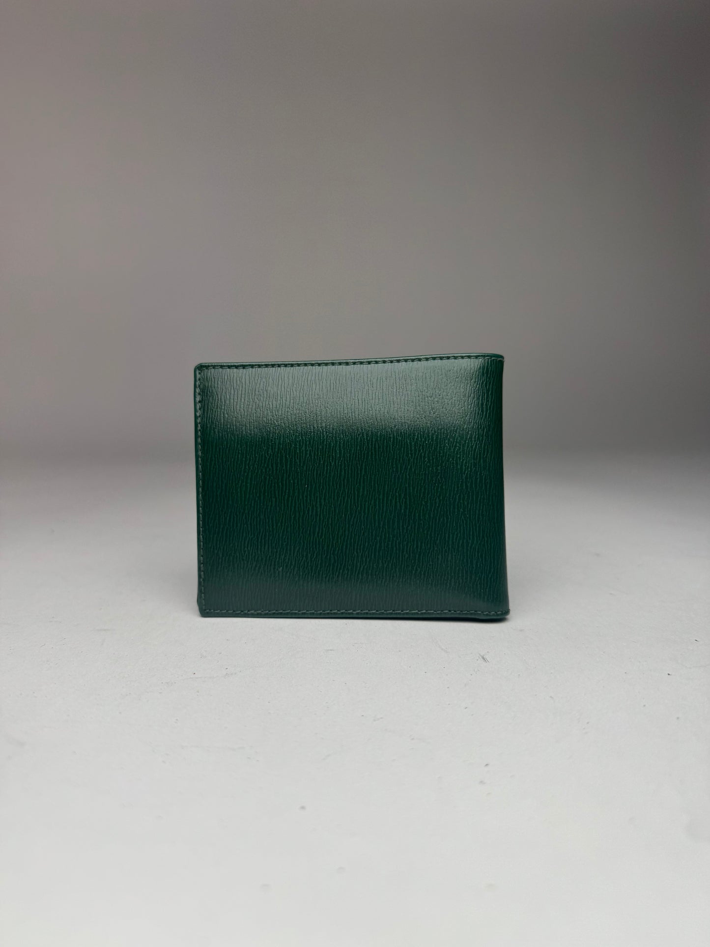 Vintage Givenchy Foldable Leather Wallet Green