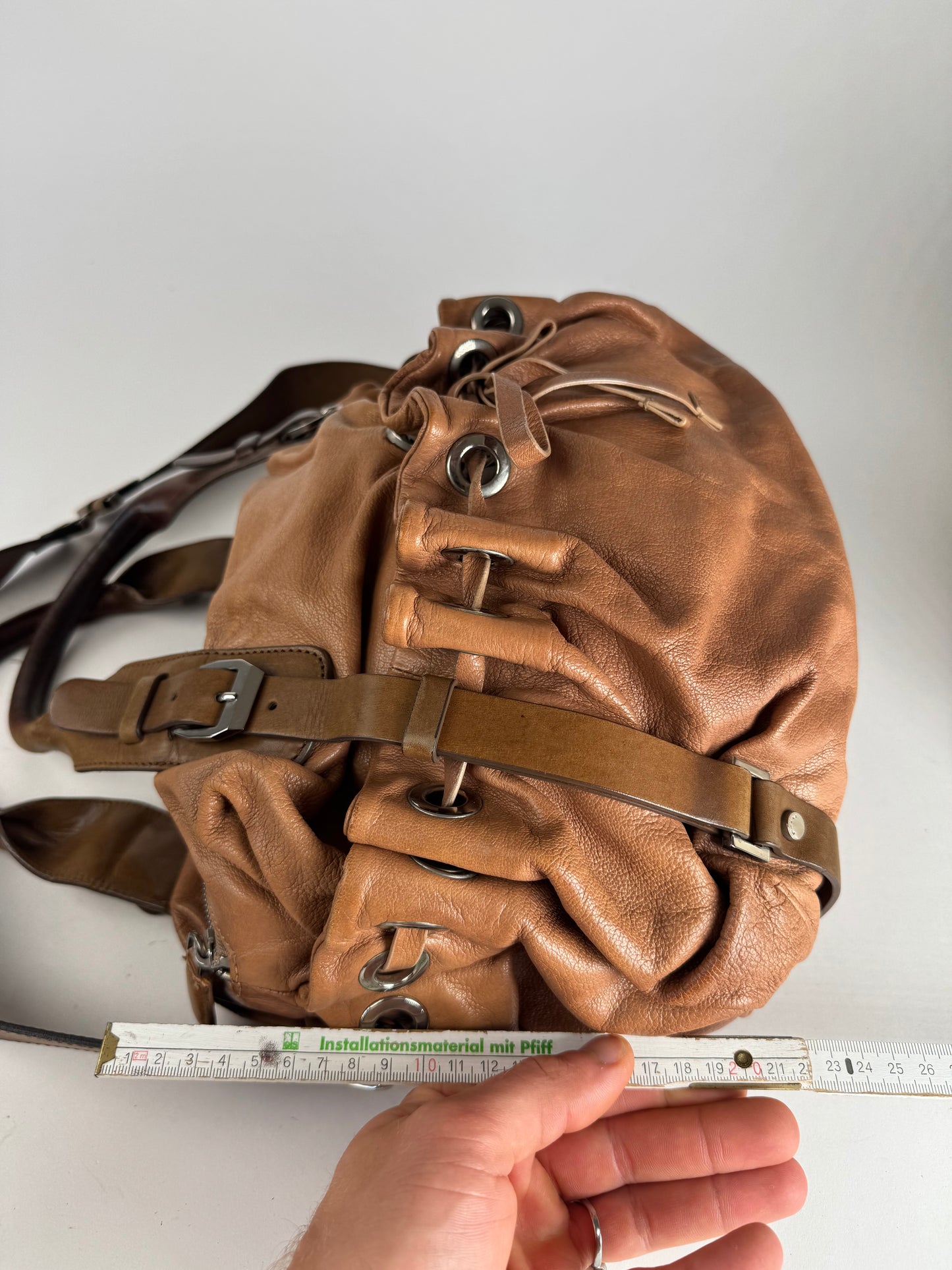 Vintage Marni 2Way Leather Bag Brown