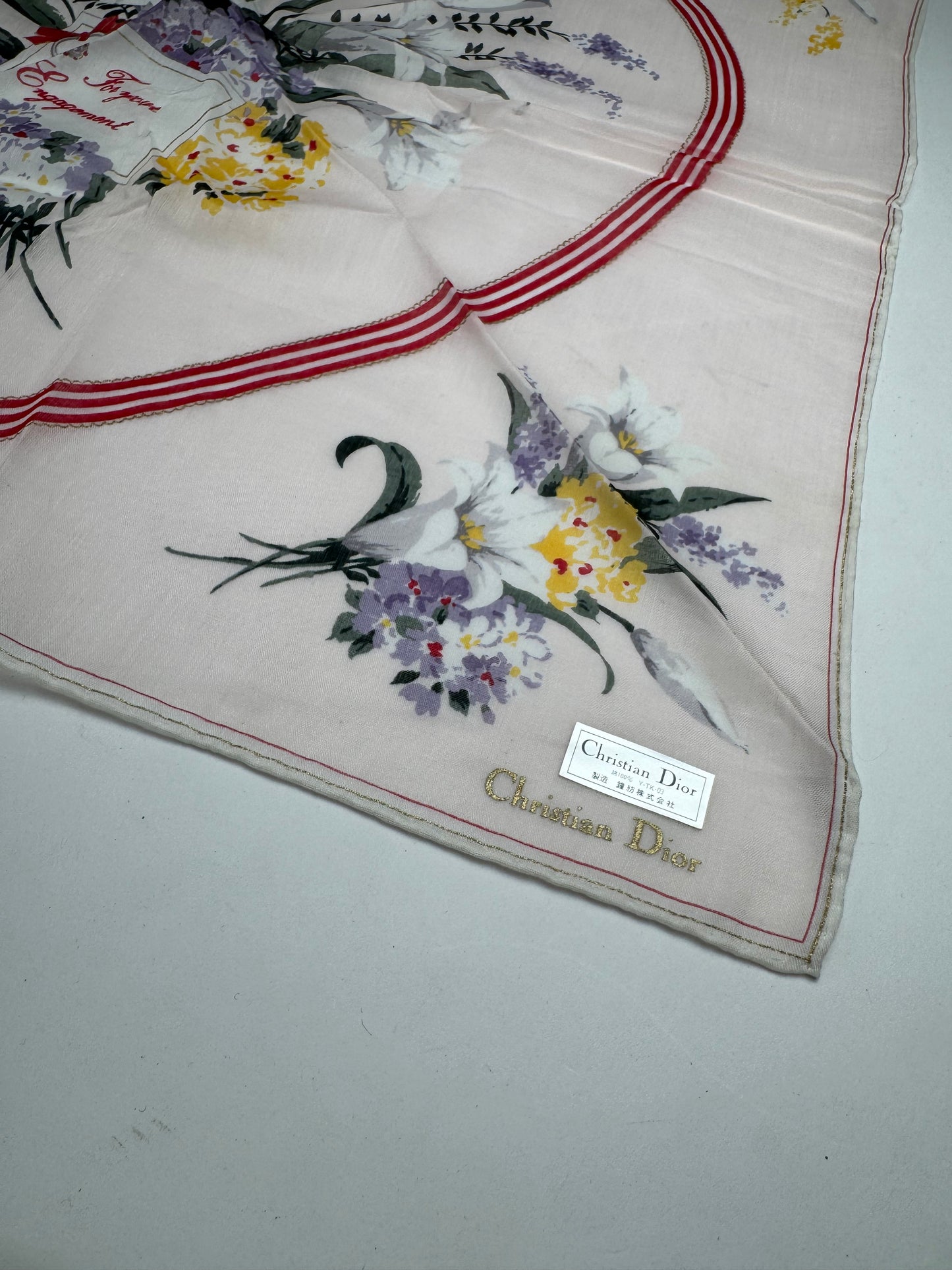 Vintage Christian Dior Silk Scarf engagement