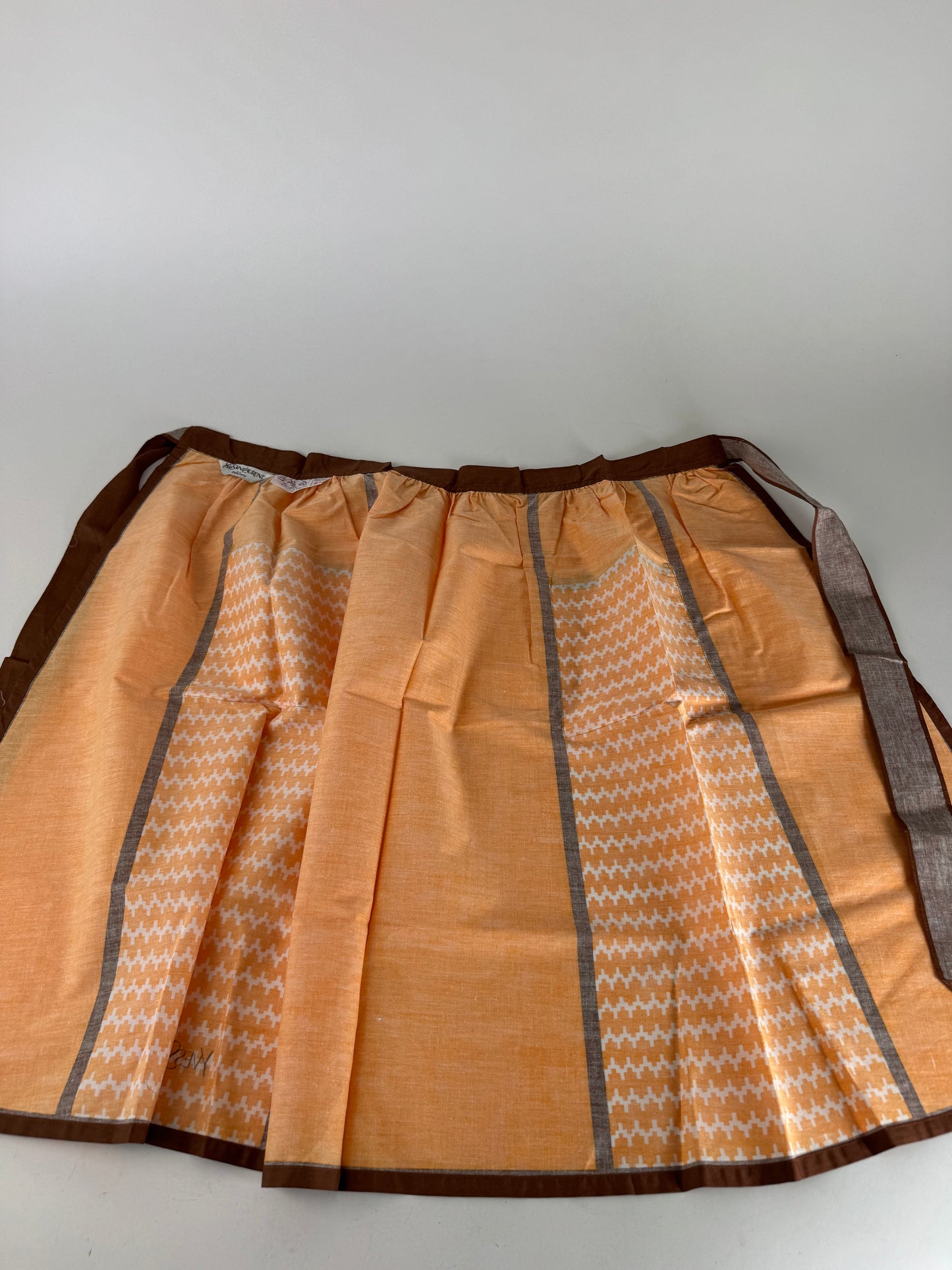 Vintage Yves Saint Laurent Skirt Black Yellow