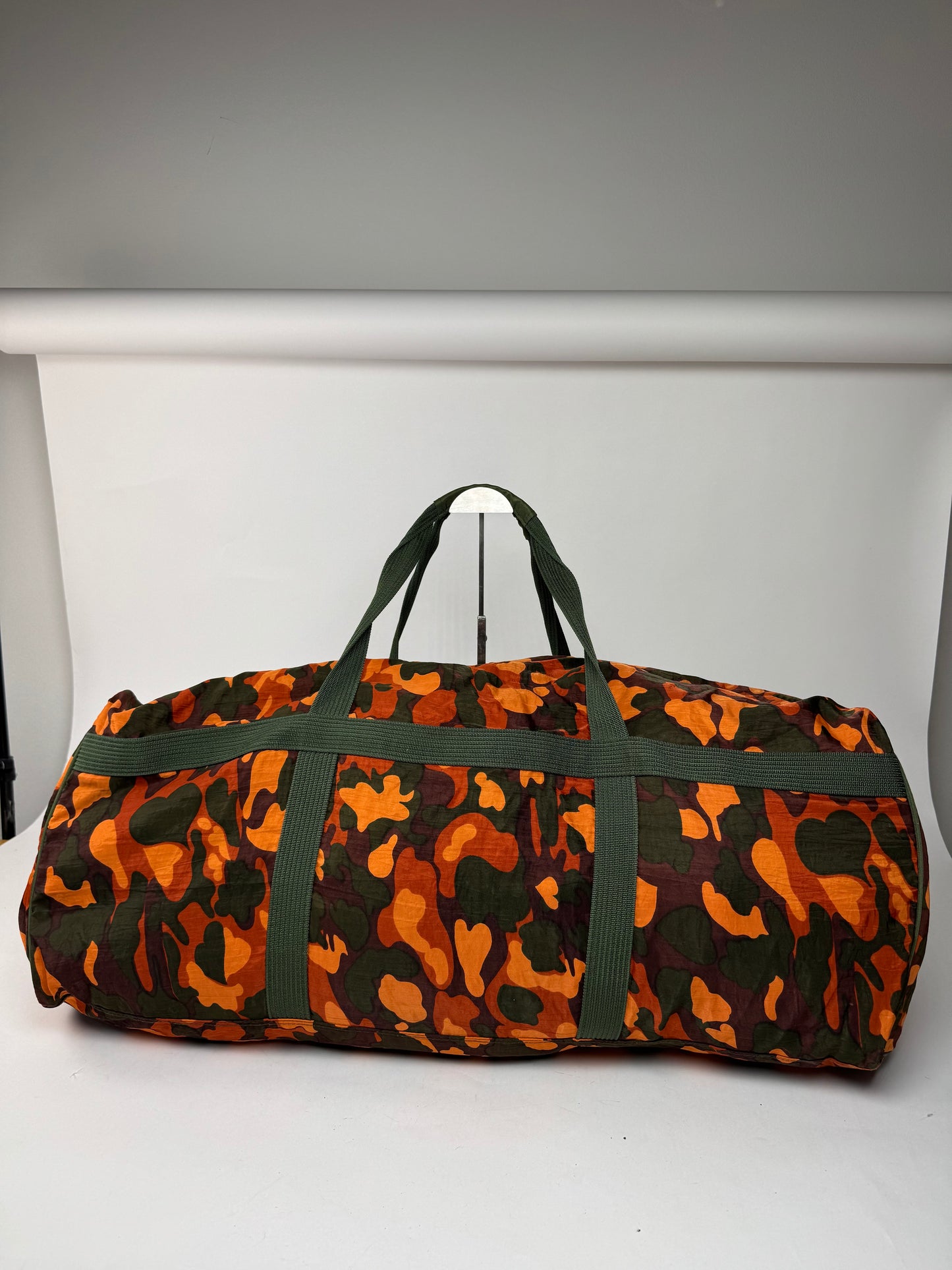 Vintage Jean Paul Gaultier Canvas Duffel Bag Orange / Dark Green