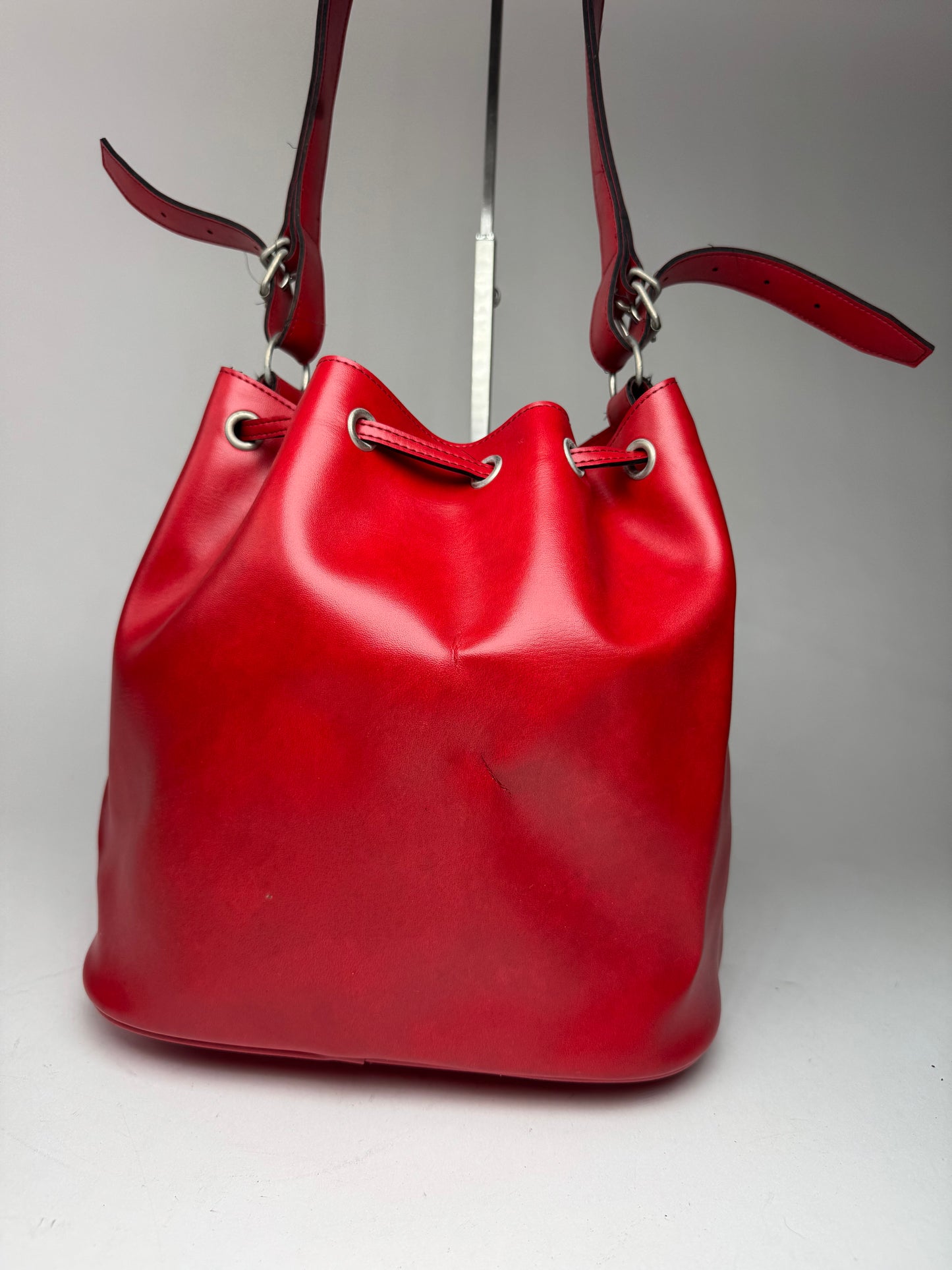 Vintage Comme Des Garçons Shoulder Bucket Bag Red