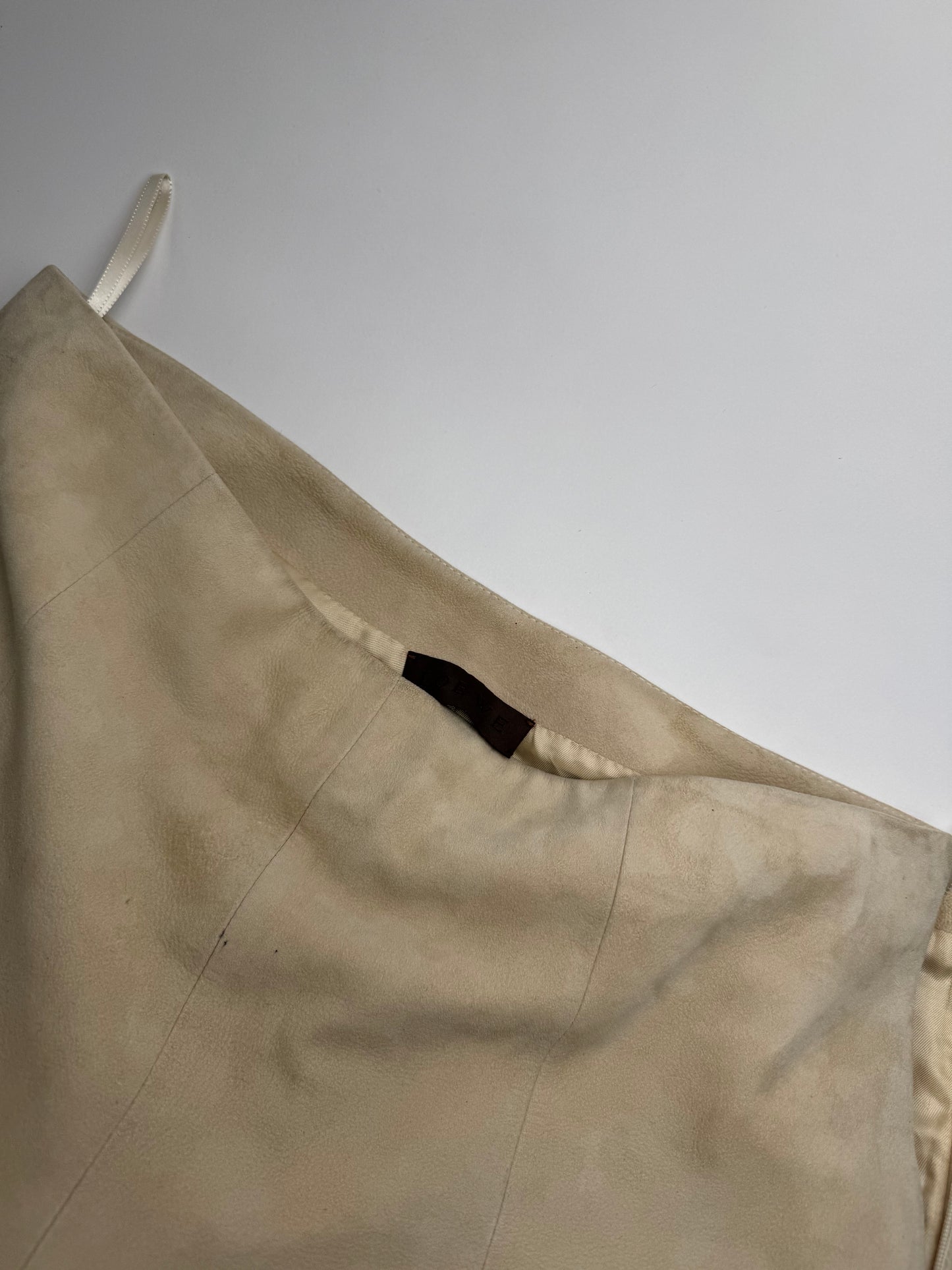 Vintage Loewe Madrid Nappa Leather Pants Beige 38/M