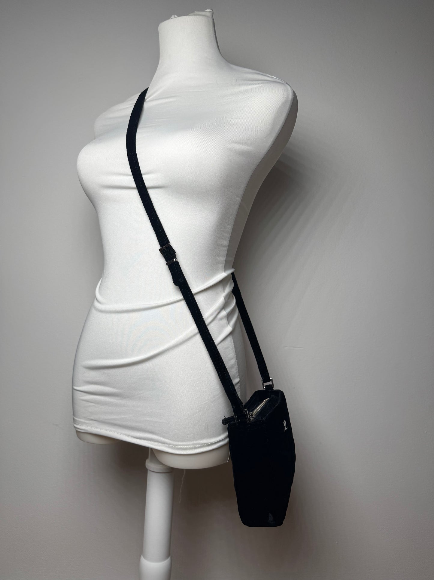 Sac bandoulière Courrèges vintage noir