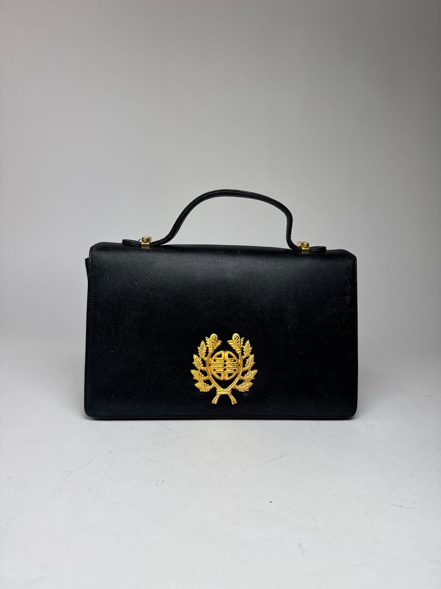 Sac vintage en cuir Givenchy 4G noir