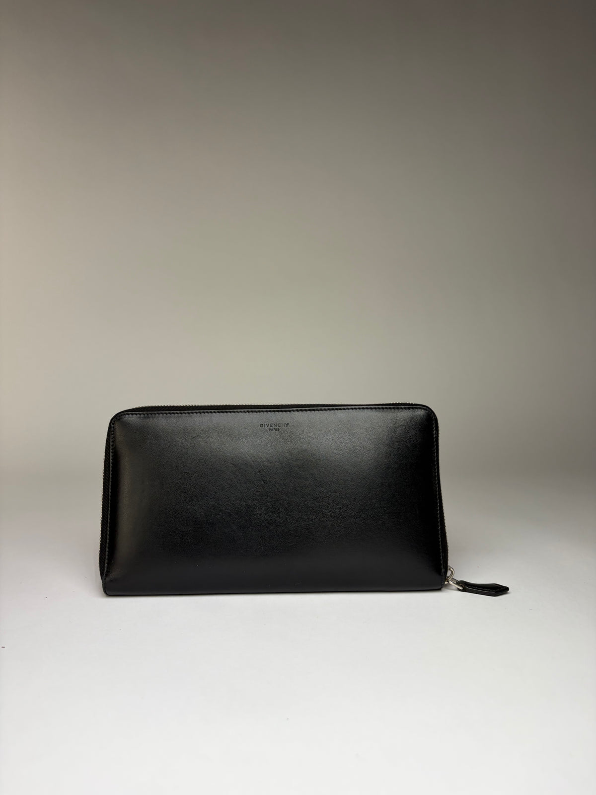Vintage Givenchy Bambi Print Leather Bifold Wallet 2013 Black