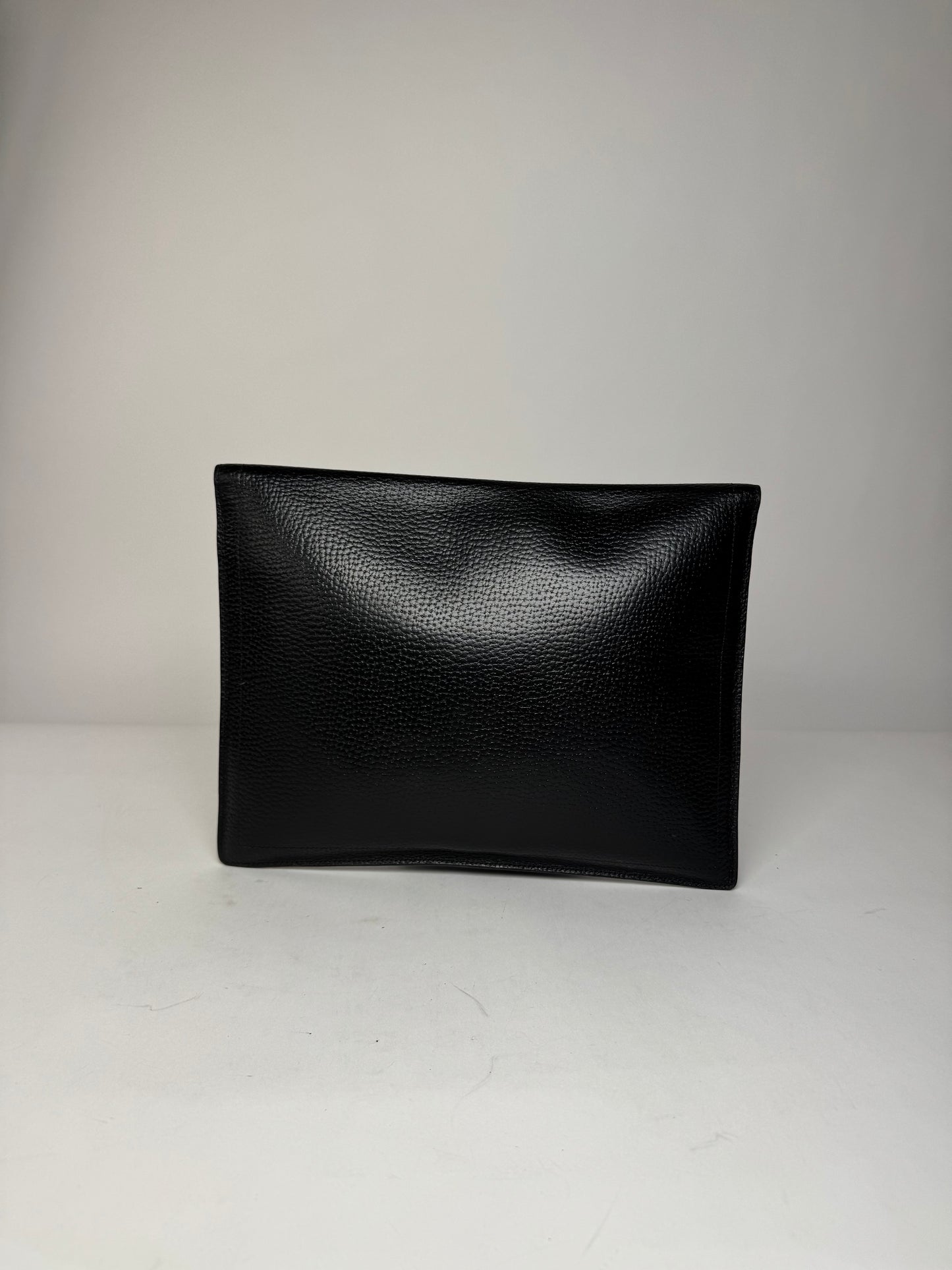 Vintage Loewe Madrid Anagram Leather Clutch Black