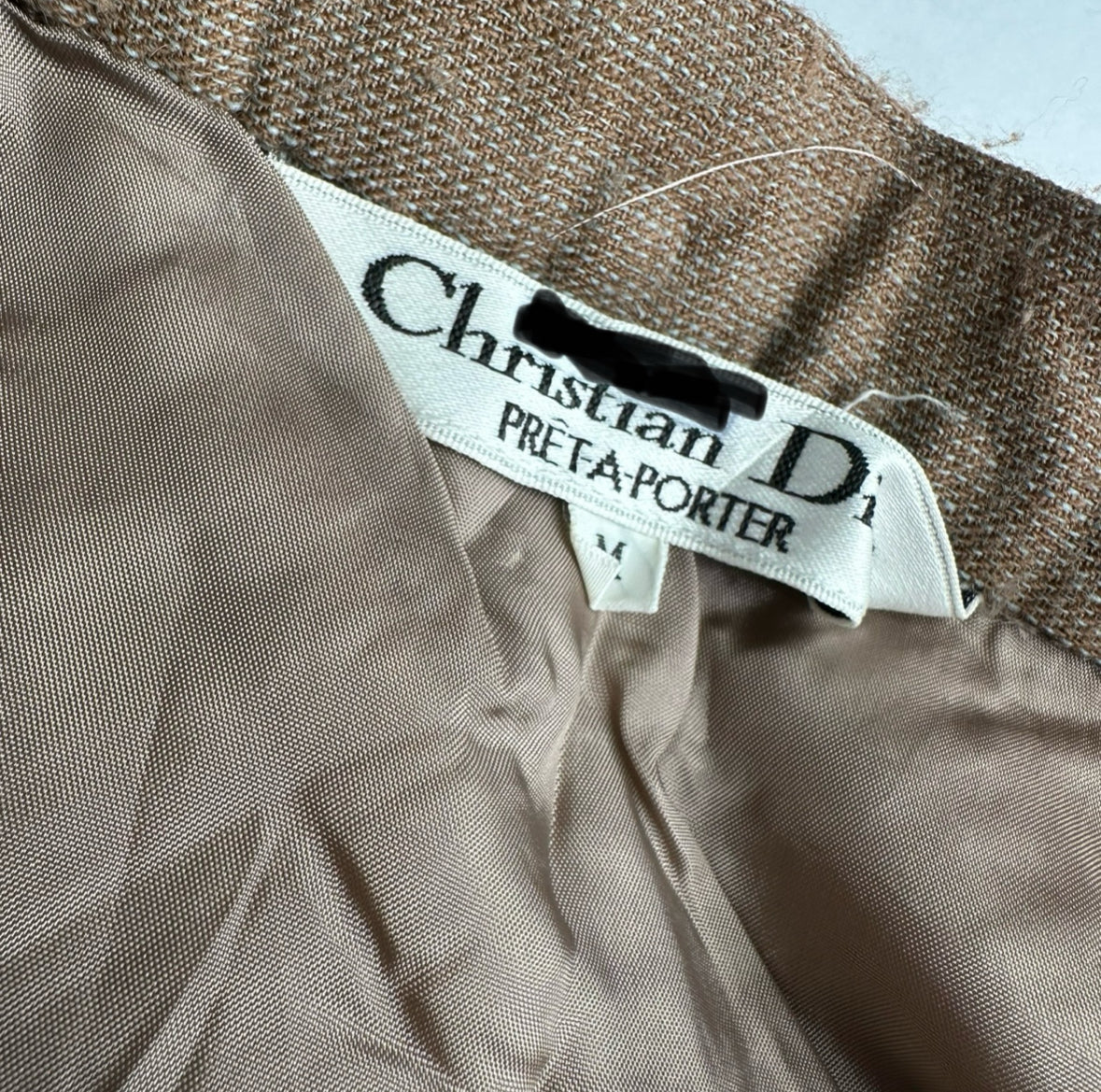 Vintage Dior Wool Skirt Brown M