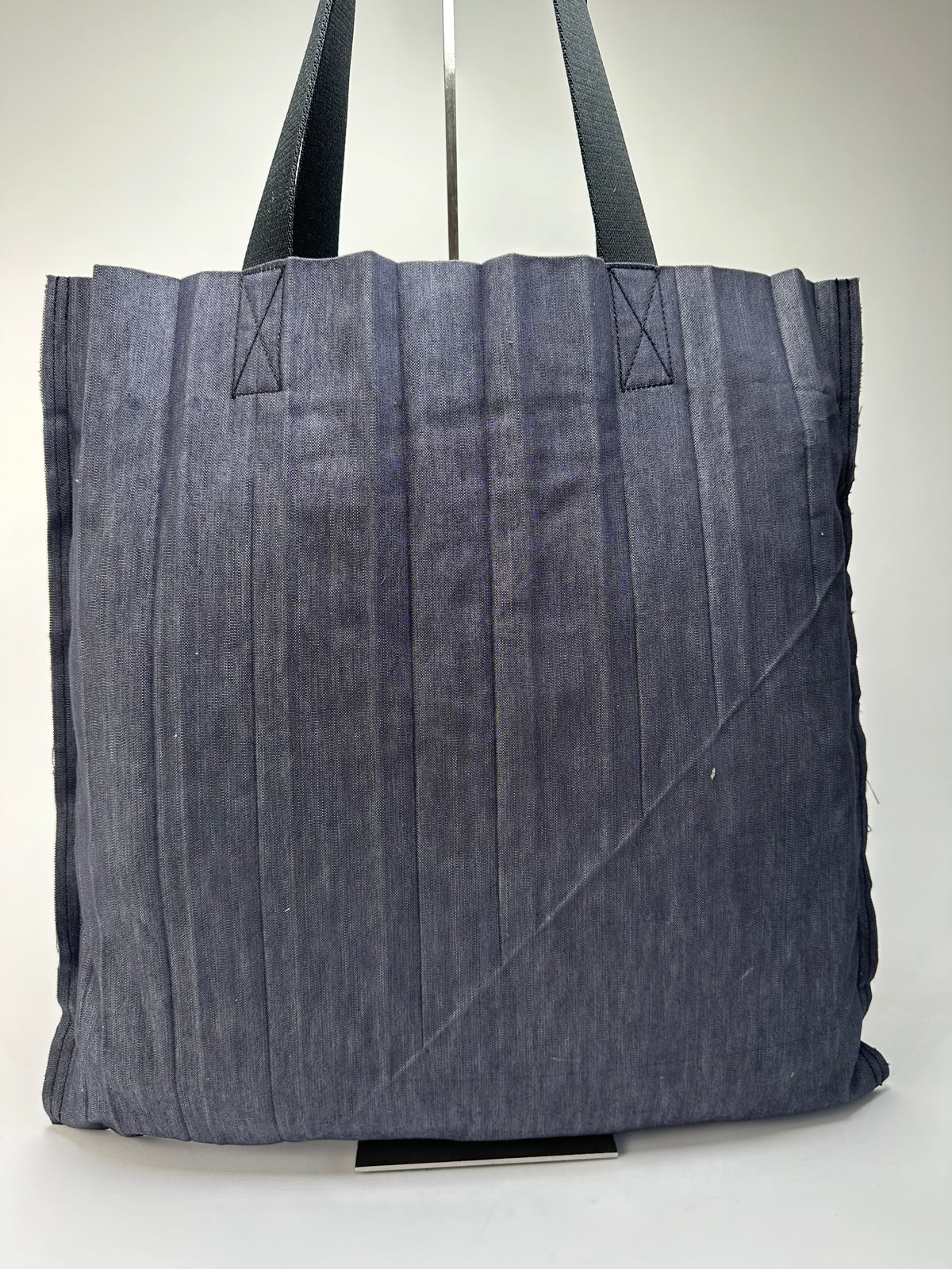 Vintage Issey Miyake Reality Lab Fabric Tote Dark Blue Purple
