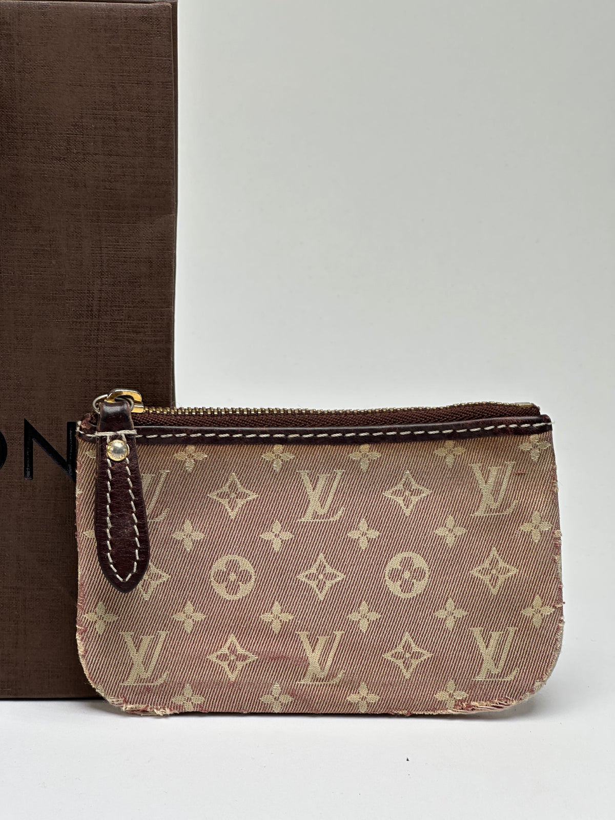 Vintage Louis Vuitton Monogram Mini Lin Coin Purse Early 2000s Blush Pink