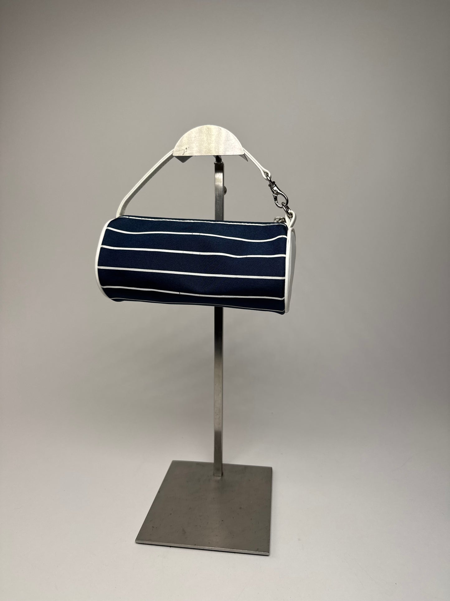 Vintage Courres Mini Bag Navy White Striped