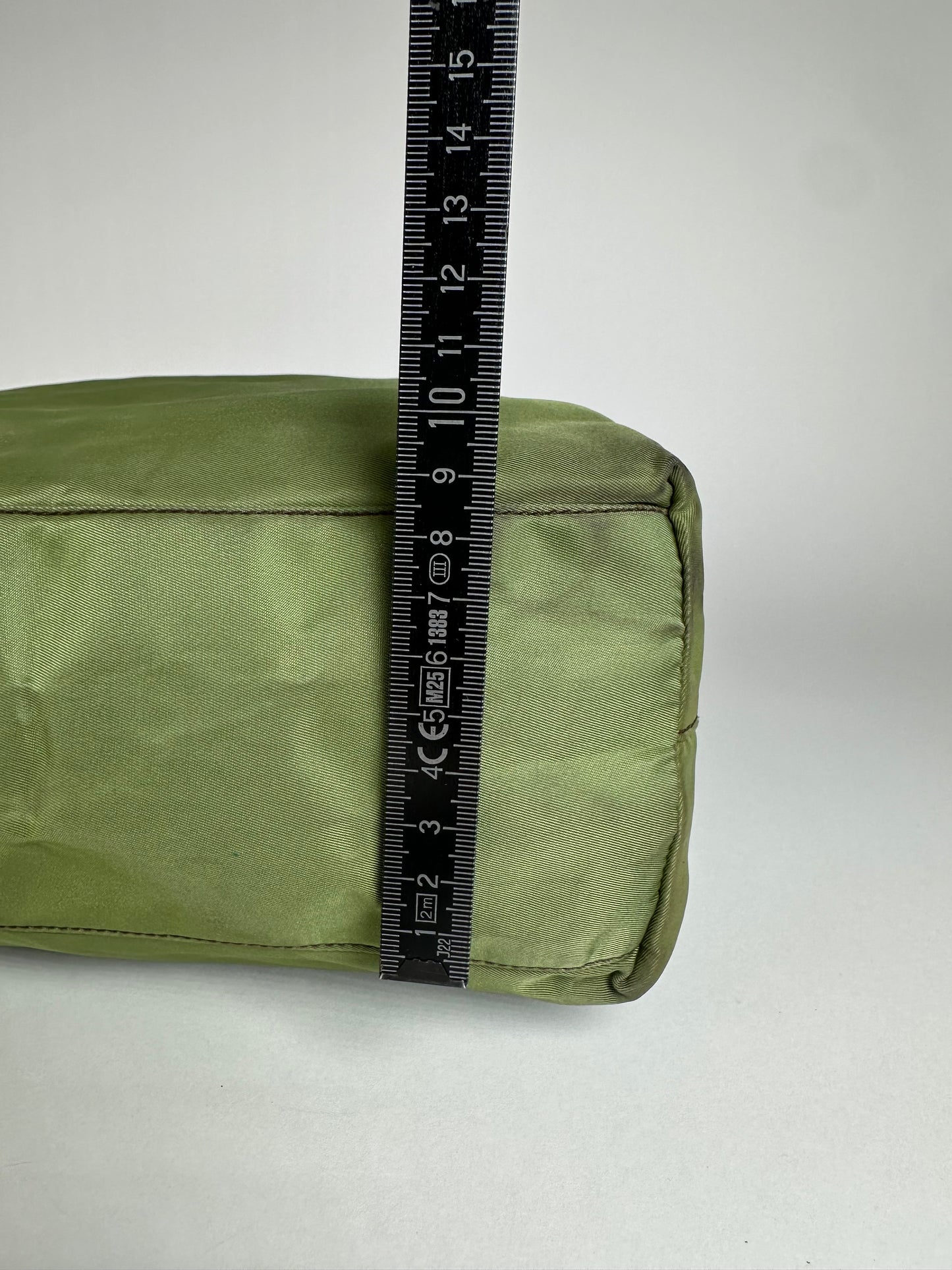 Vintage Prada Triangle Polyester Bag Green
