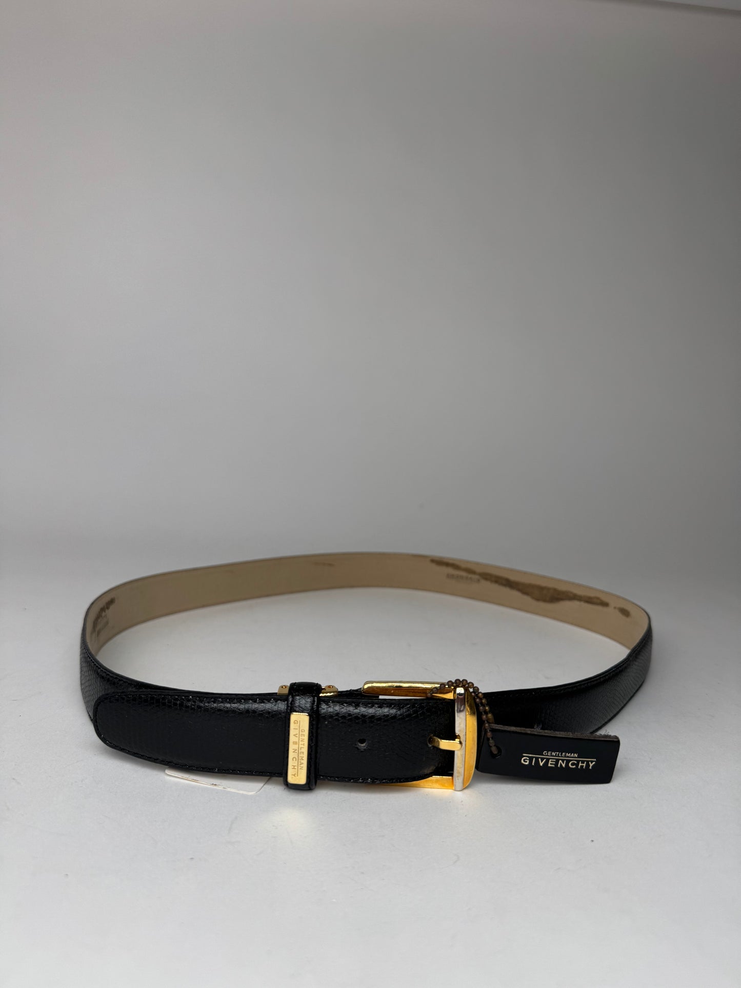 Vintage Givenchy Leather Belt Black
