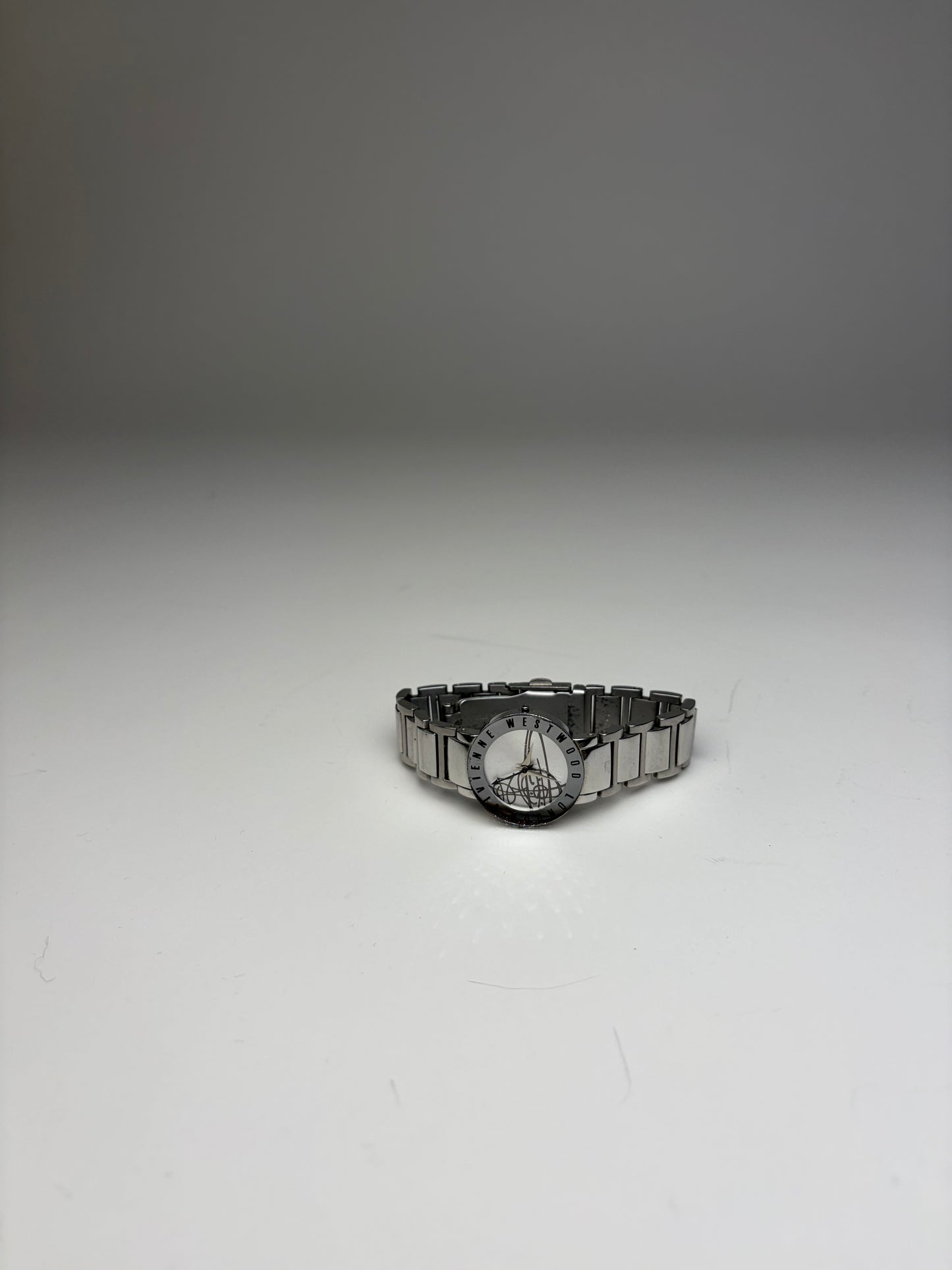 Vintage Vivienne Westwood Stainless Steel Bracelet Watch Silver