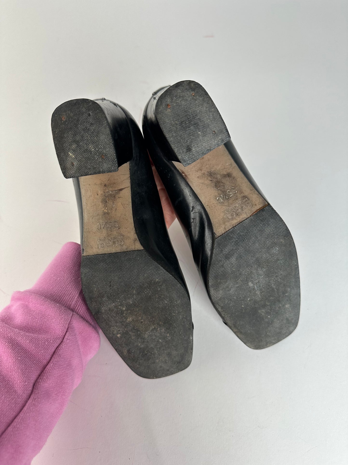 Vintage Gucci Patent Leather Horsebit Pumps EU35,5