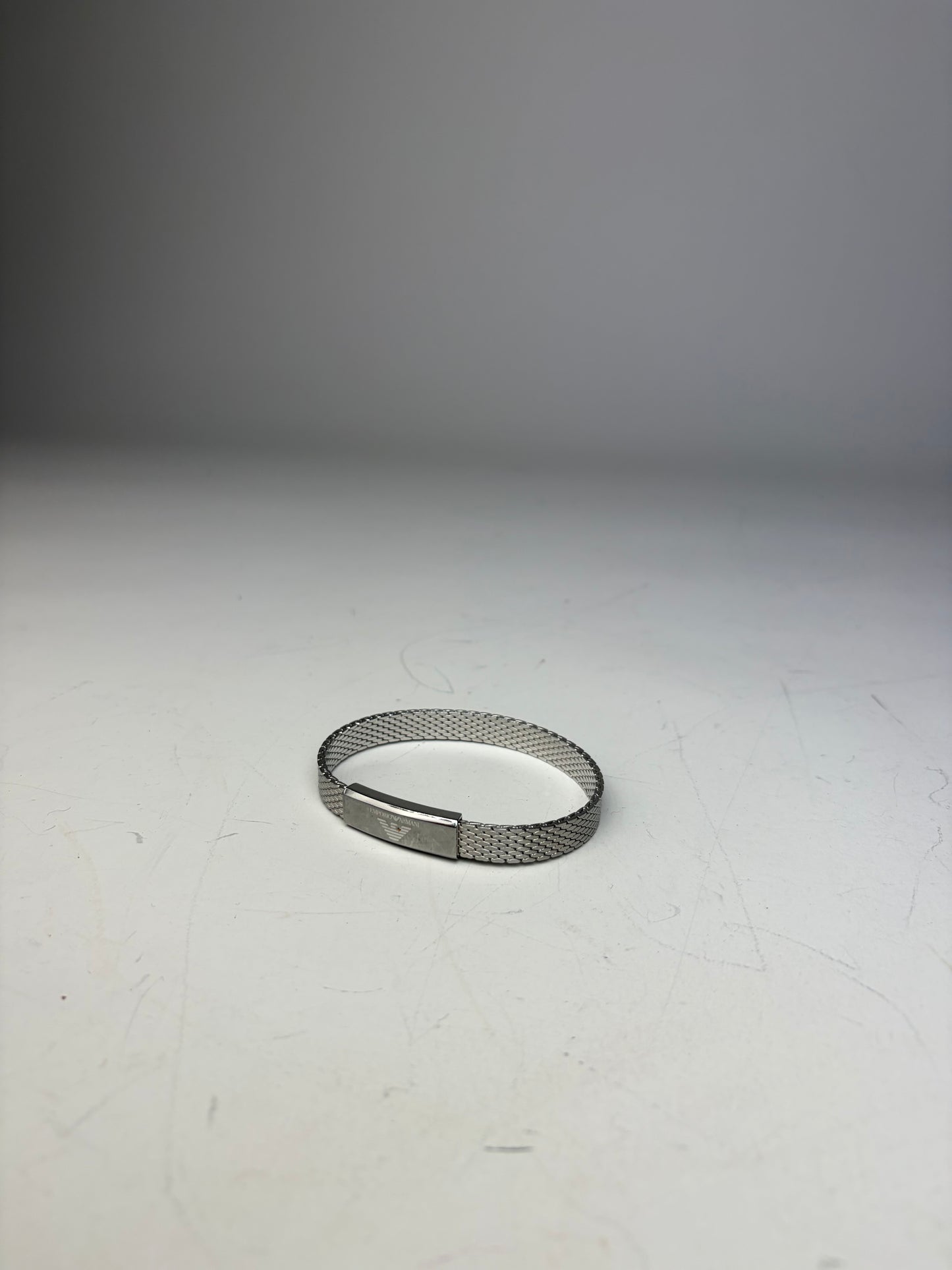 Vintage Emporio Armani Stainless Steel Bracelet Silver