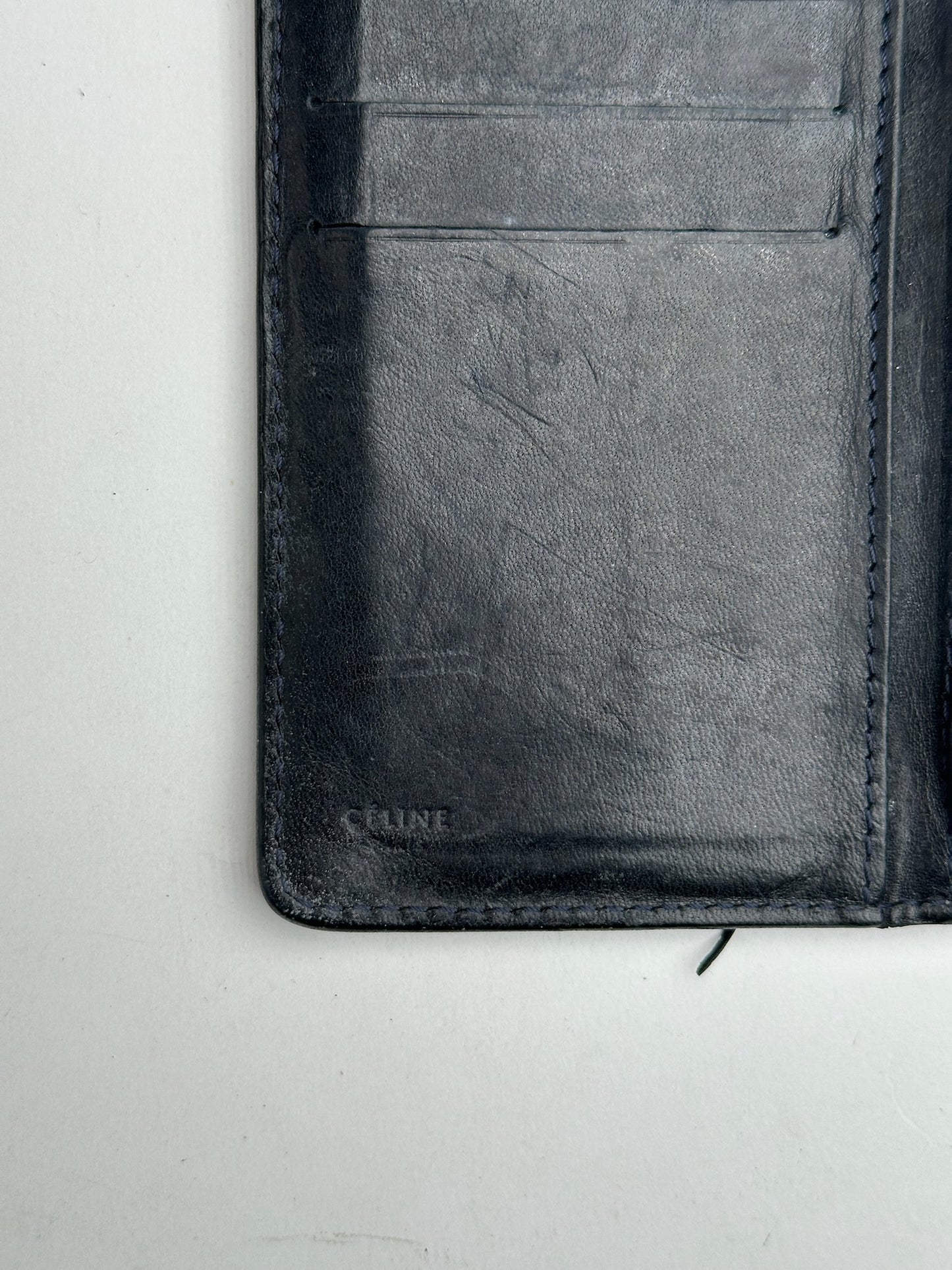 Vintage Celine Paris Leather ID Holder black