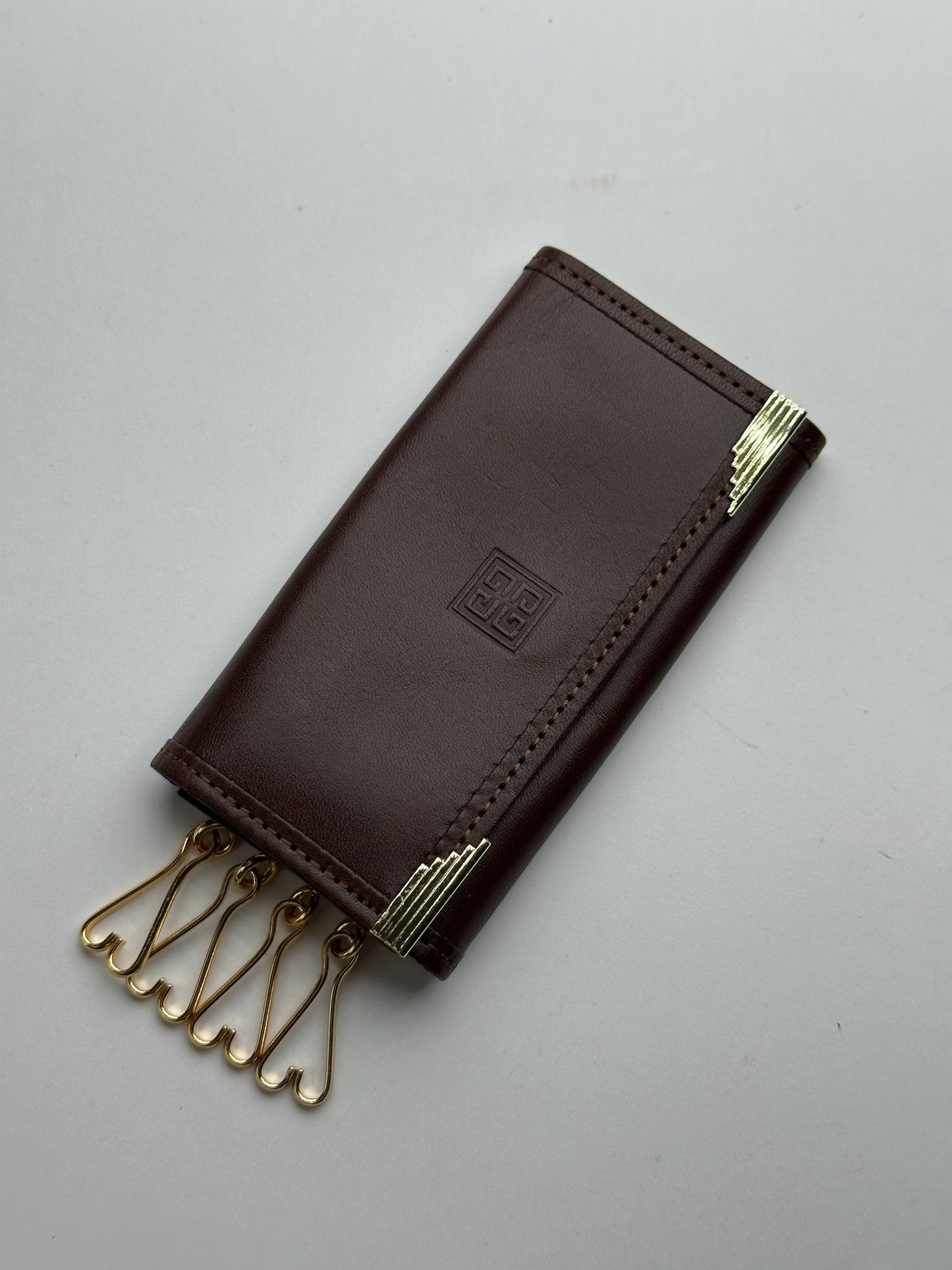 Vintage Givenchy Leather Key Holder Brown