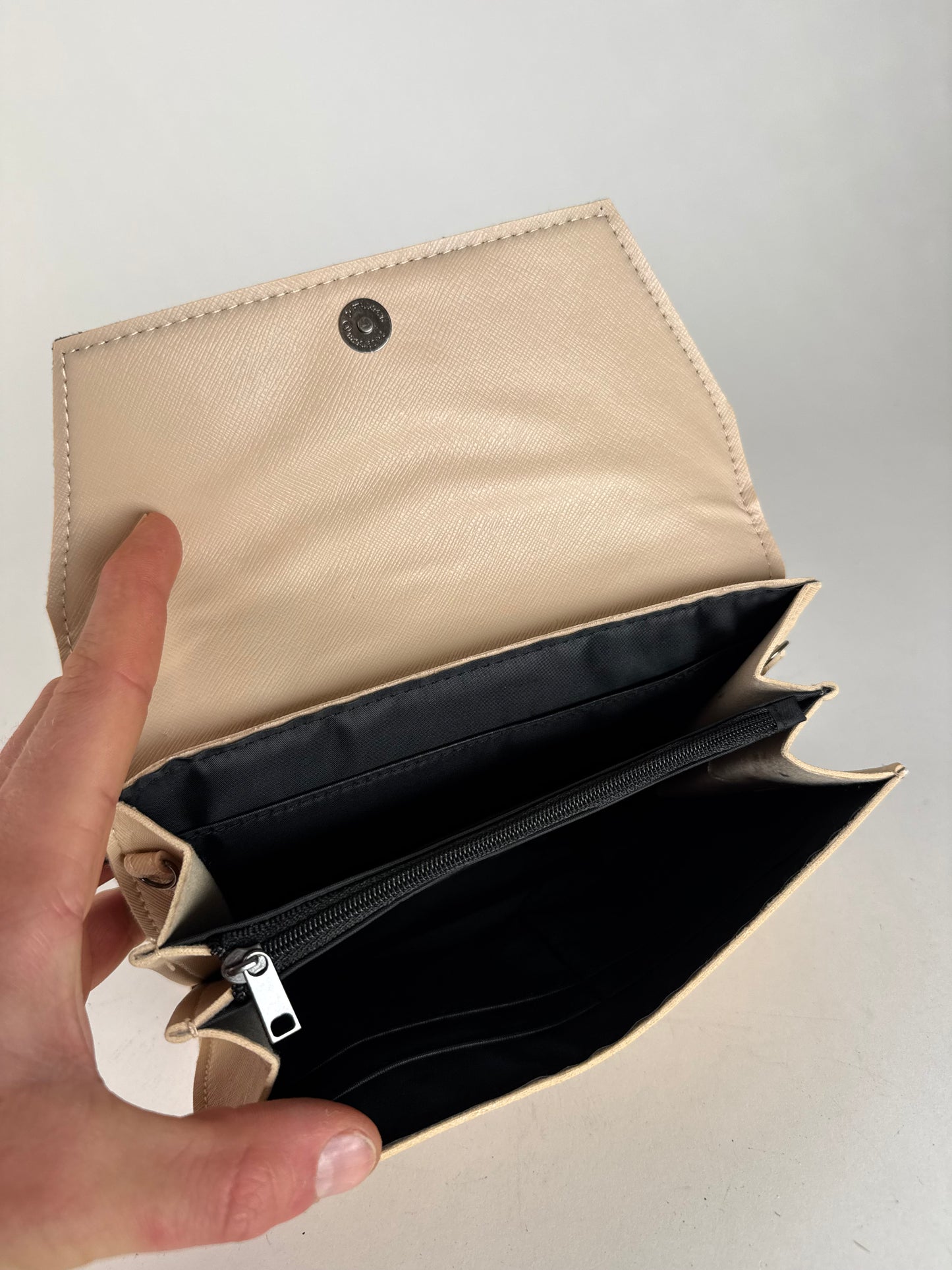 Vintage Yohji Yamamoto 2 Way leather bag black/beige