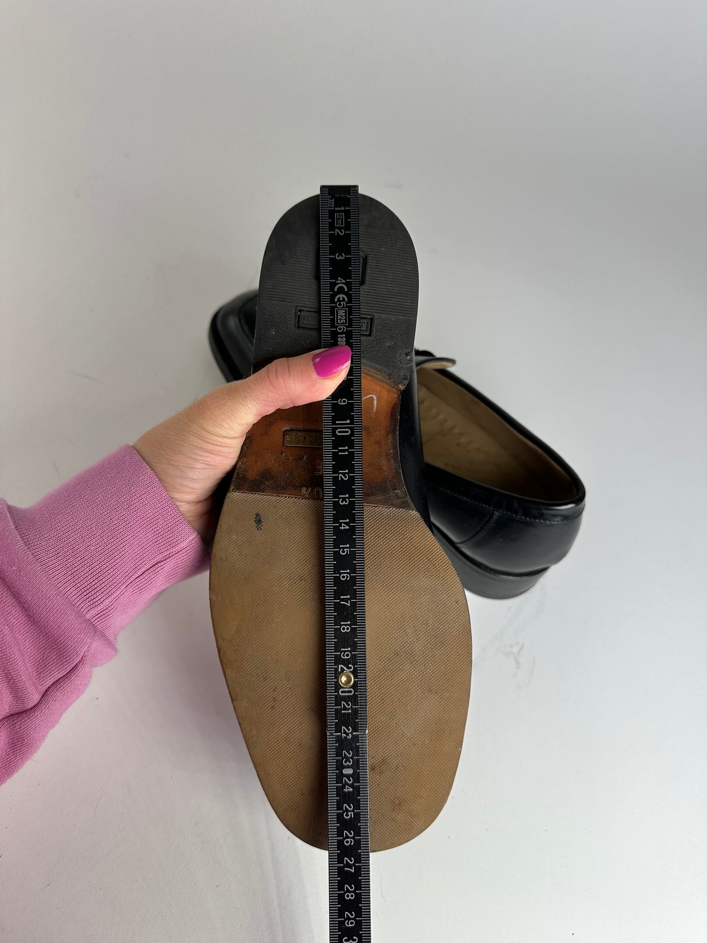 Vintage Gucci Horsebit Leather Loafer Black 40,5E