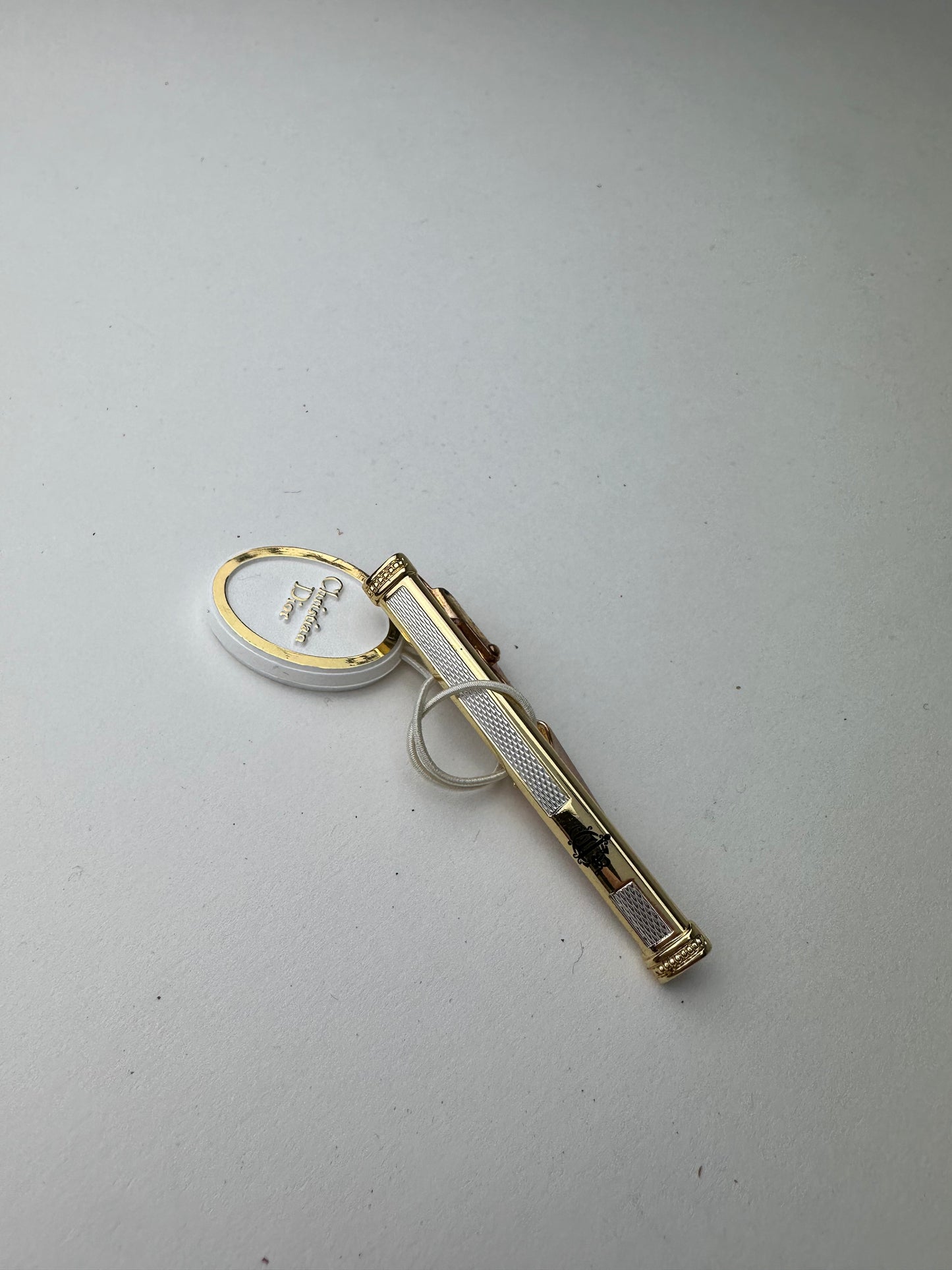 Vintage Dior Tie/Money Clamp Silver Gold
