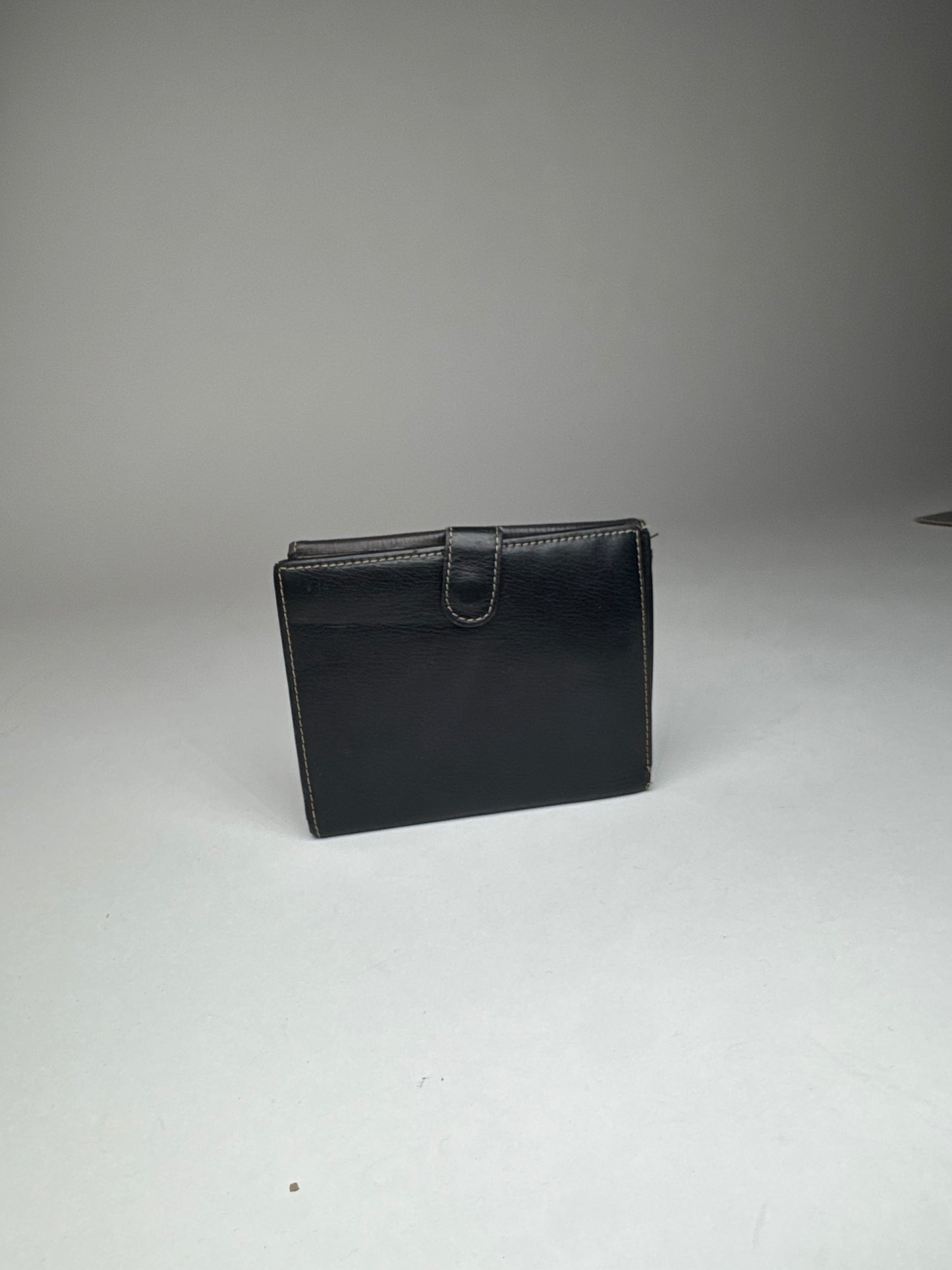 Vintage Loewe Madrid Leather Wallet Black Brown