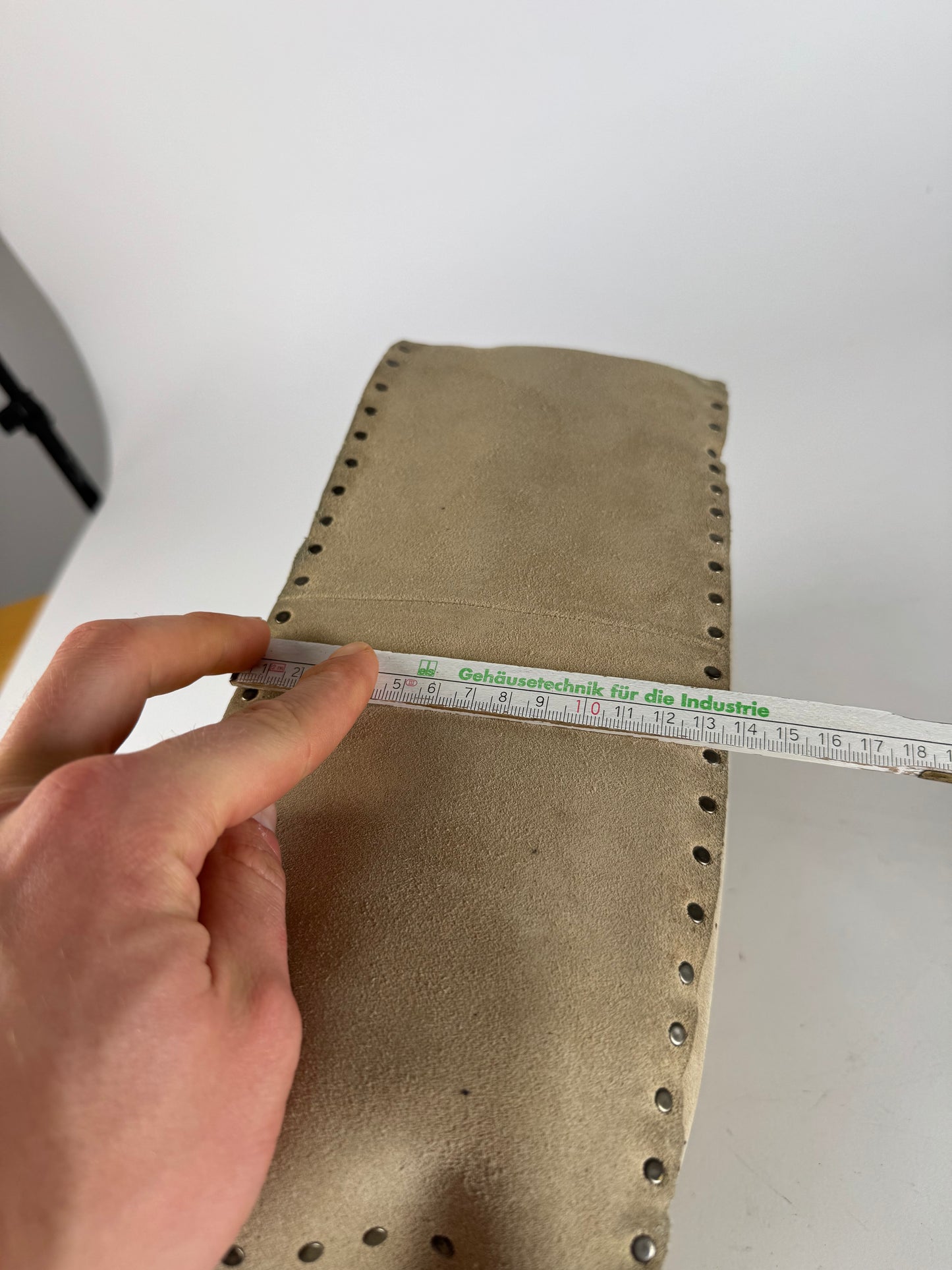 Vintage Celine Paris Suede Bag Beige