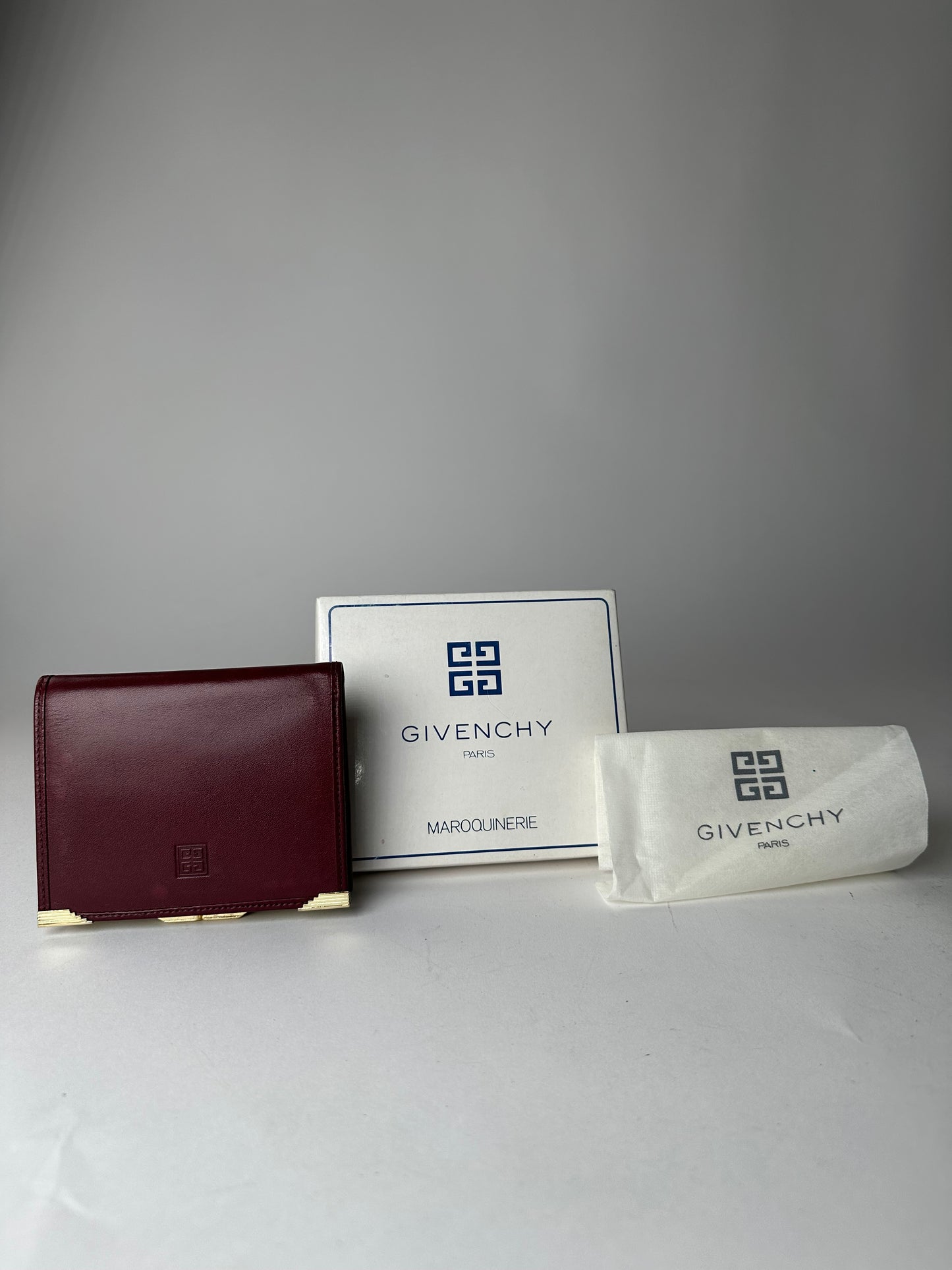 Vintage Givenchy Leather Wallet Purple