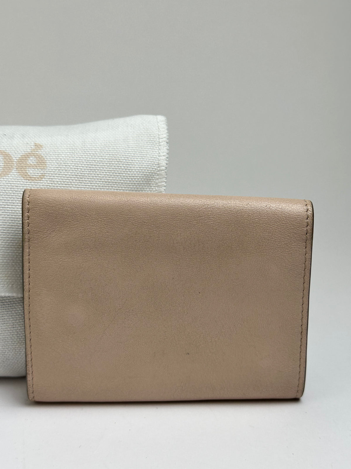 Vintage Chloé Leather Key Holder c. 2010s Blush Pink