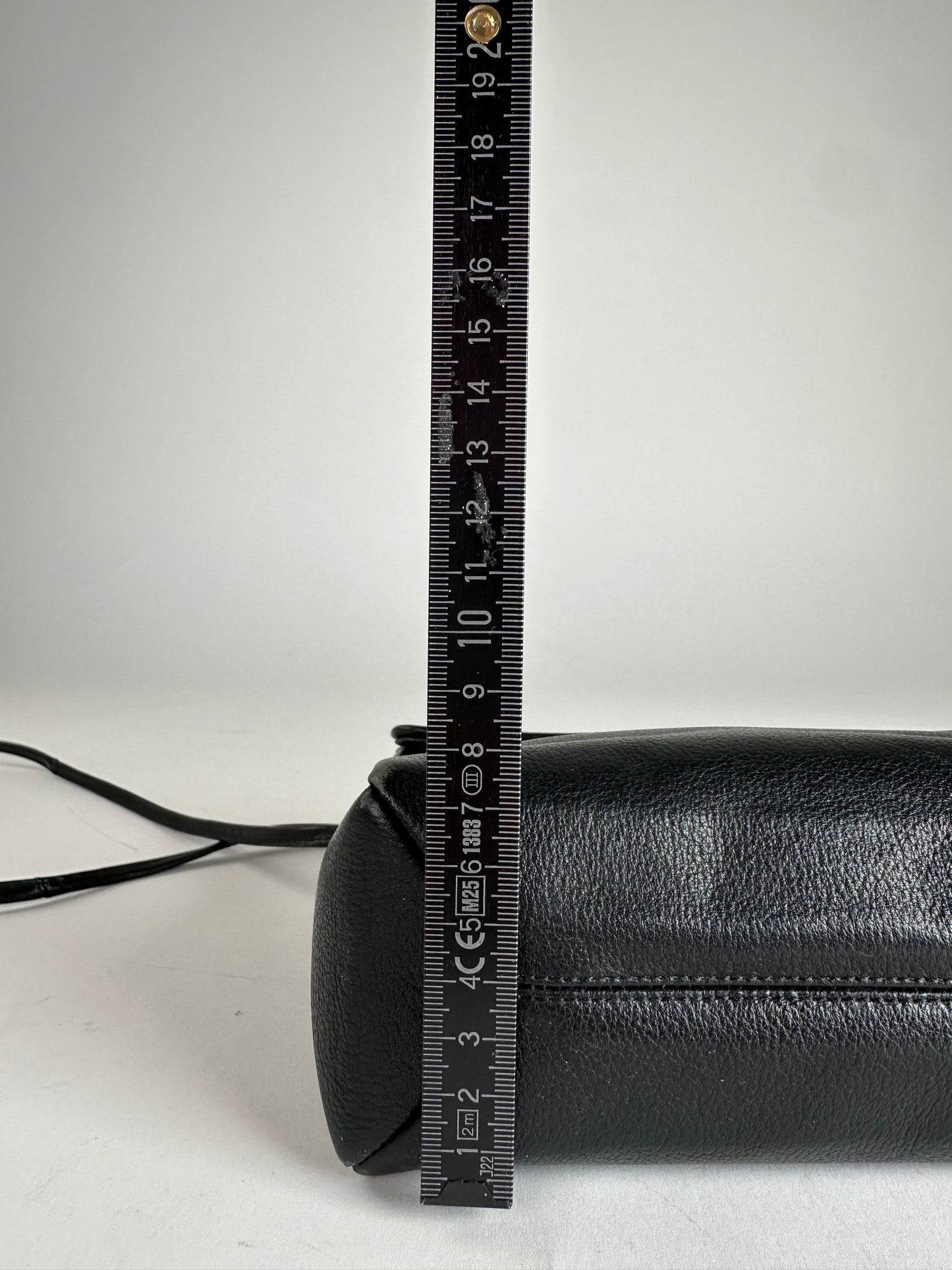 Vintage Givenchy Leather Shoulder Bag Black