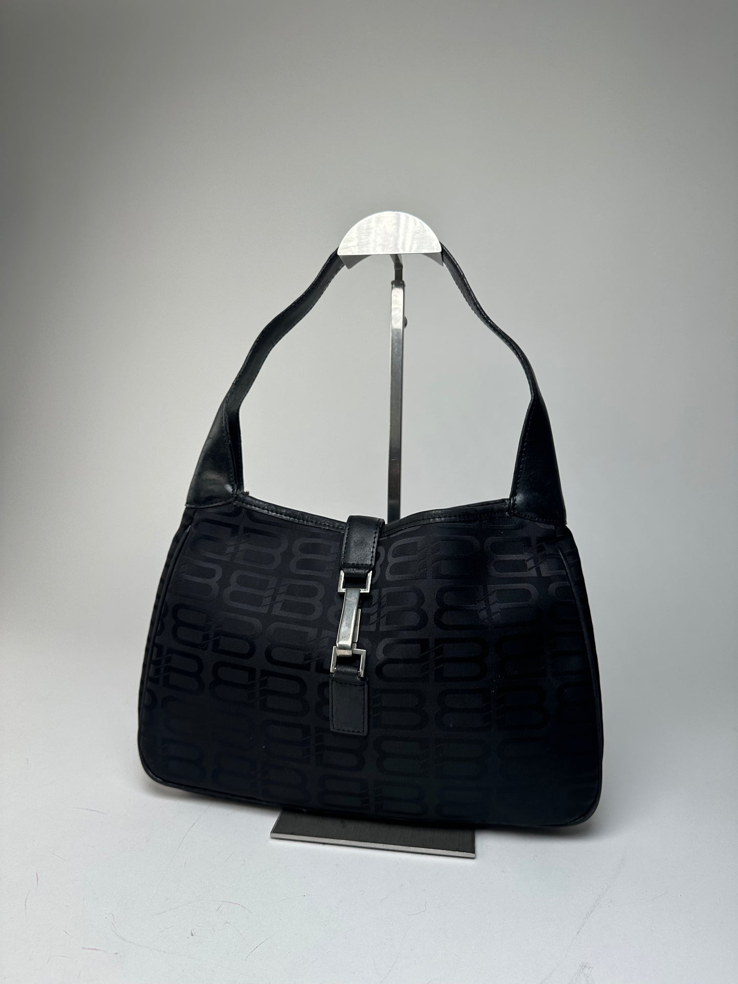 Vintage Balenciaga Monogram Handbag Black