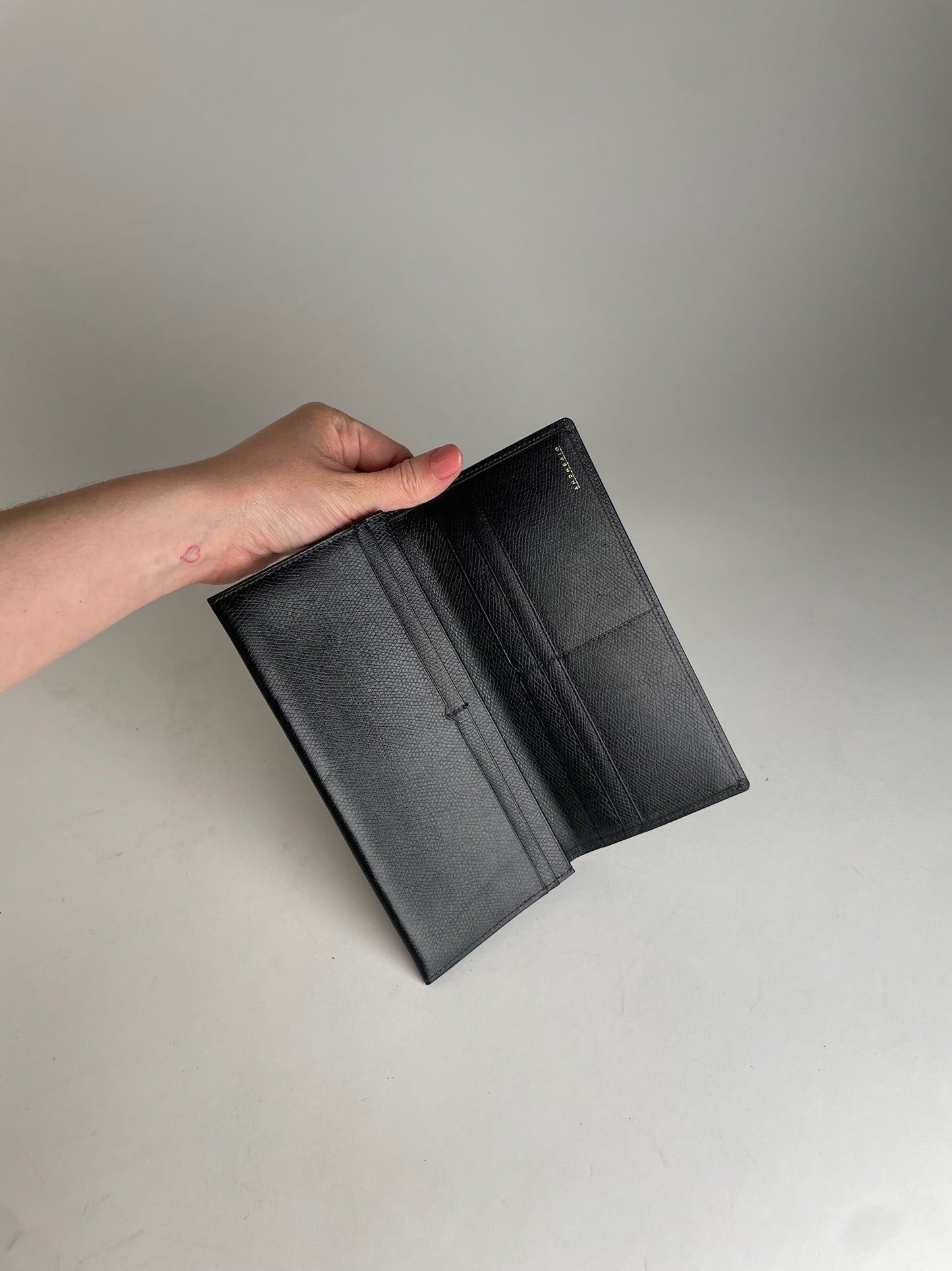Vintage Givenchy Leather ID Holder Black