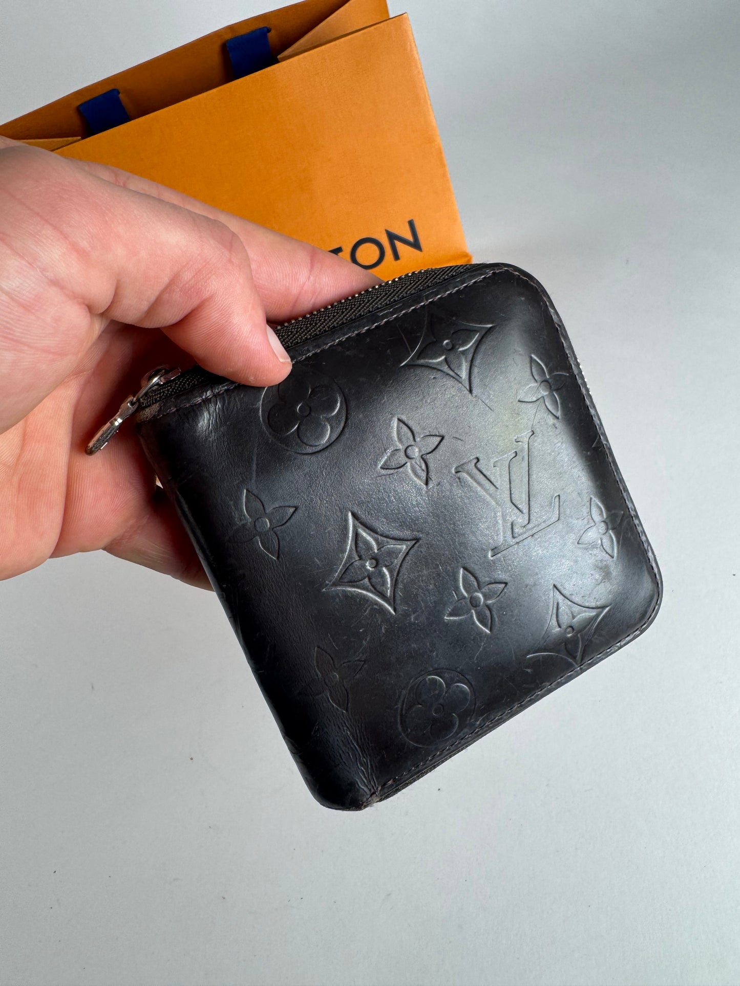 Vintage Louis Vuitton Vernis Leather Zippy Wallet Black