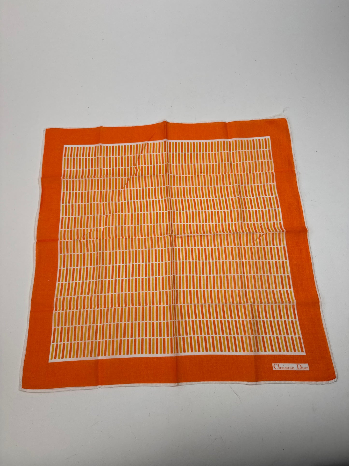 Vintage Dior Scarf Orange striped