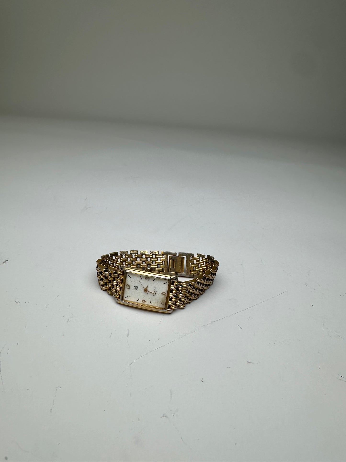 Vintage Givenchy Gold Bracelet Watch Late 1990s Gold