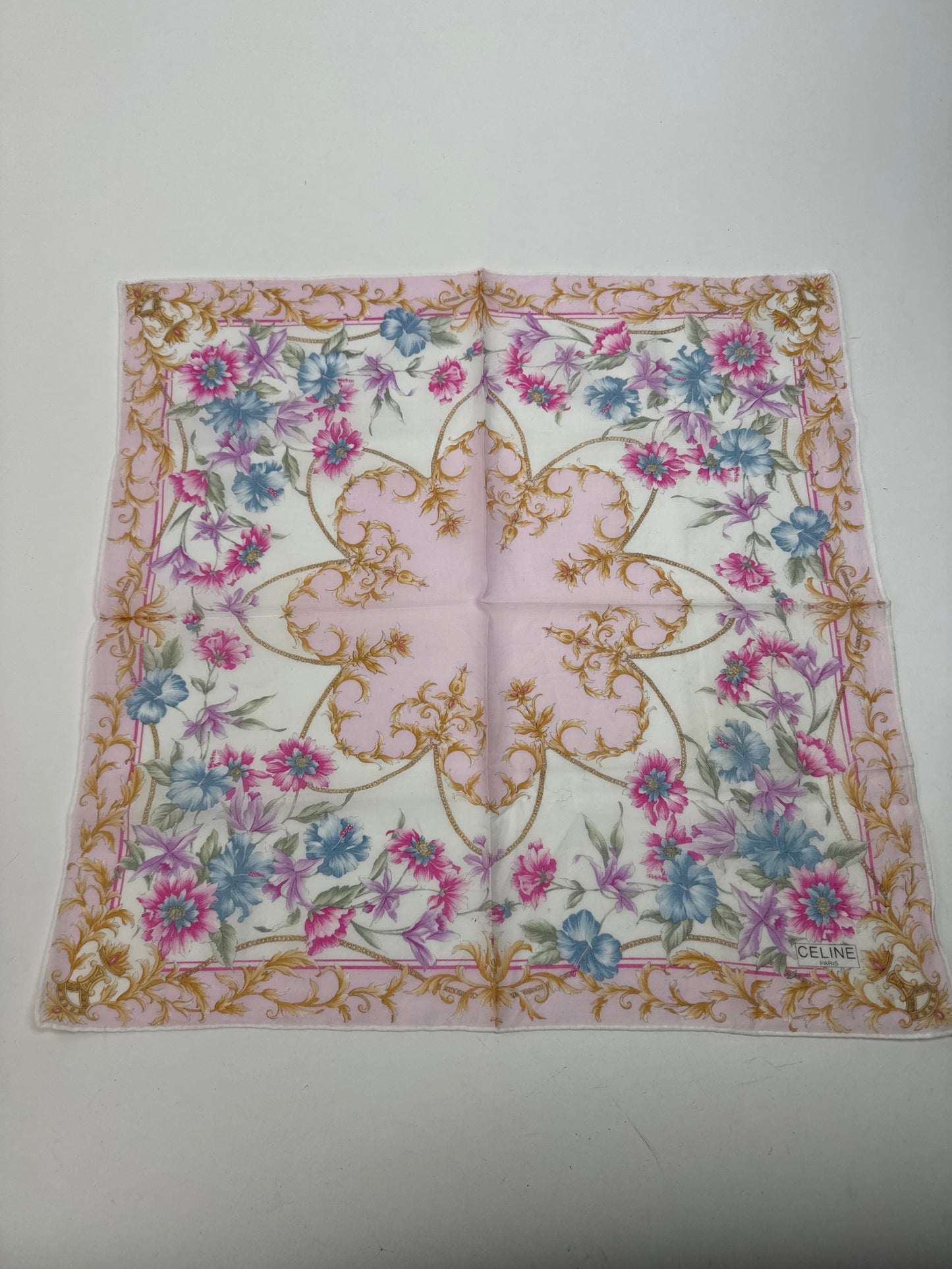 Vintage Celine Scarf Floral
