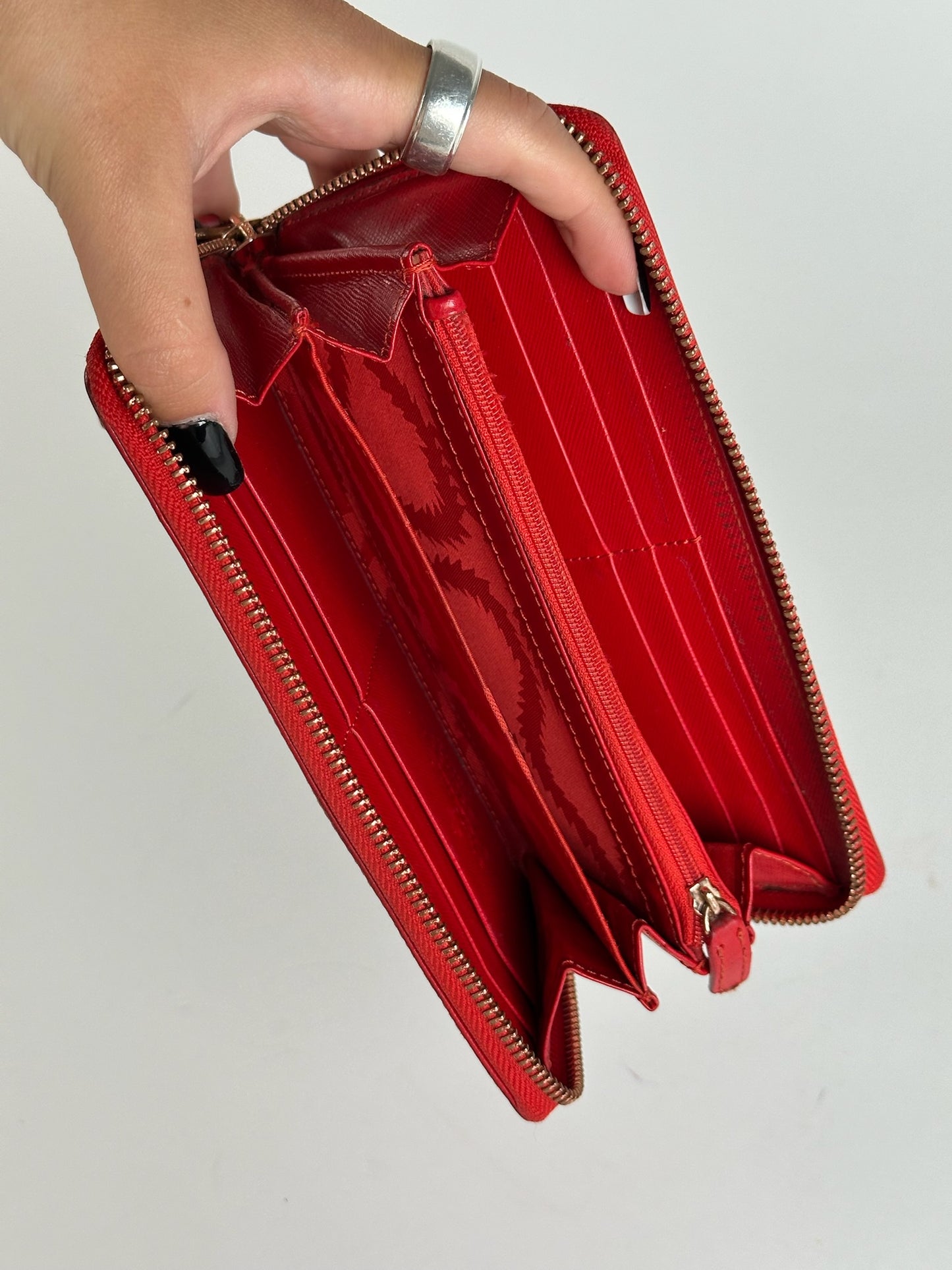 Vintage Vivienne Westwood leather wallet red