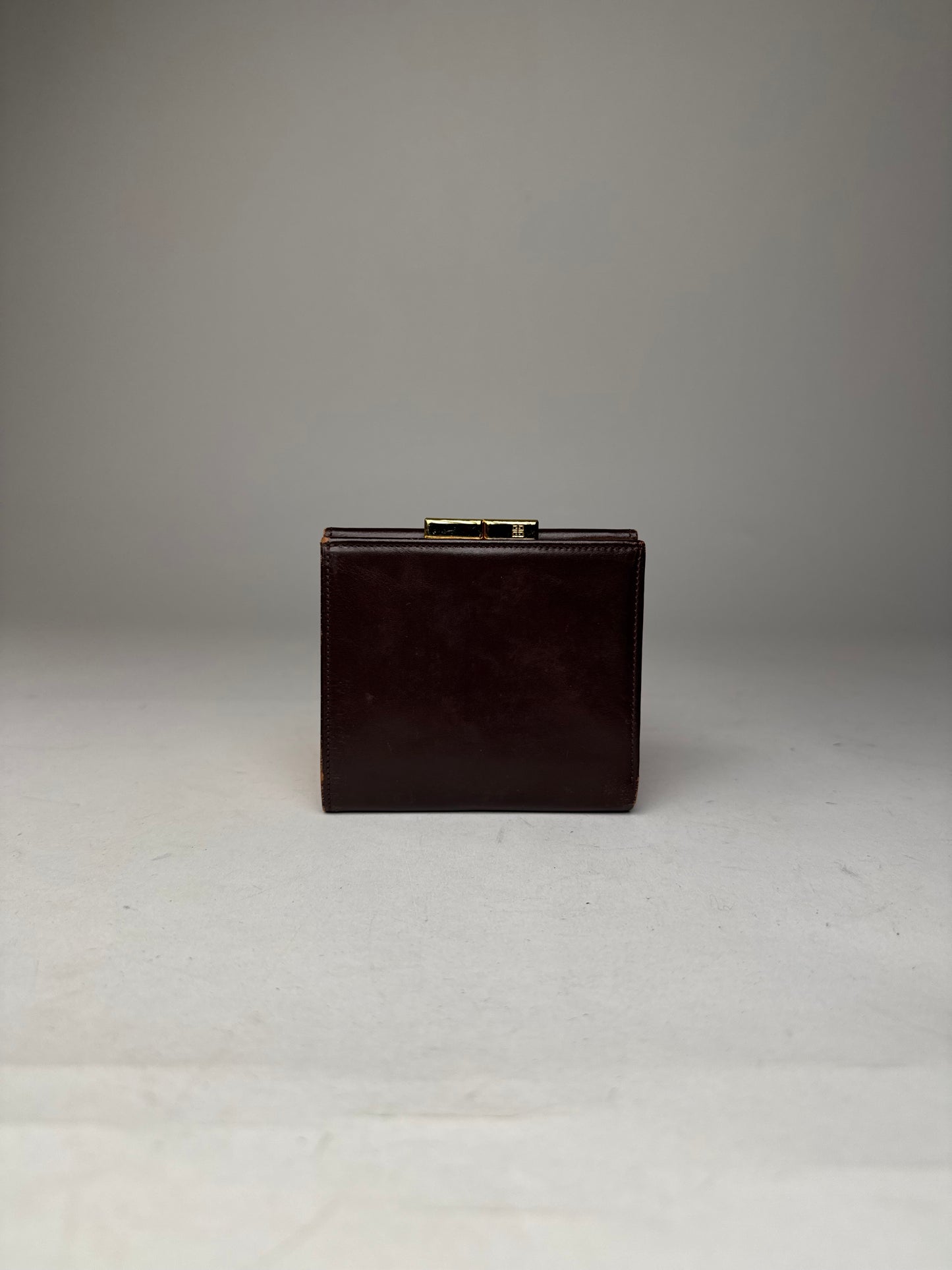 Vintage Givenchy Patent Leather Wallet Brown