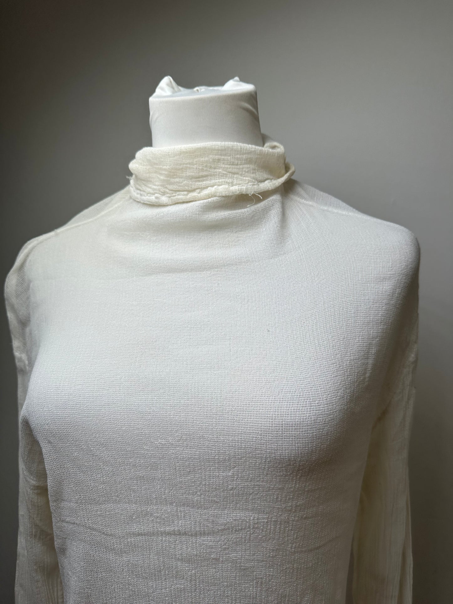 Vintage Issey Miyake Cotton Top White M