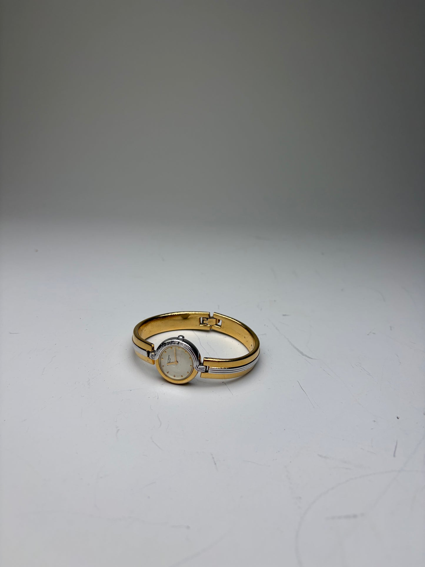 Vintage Courreges Bracelet Watch Gold Silver