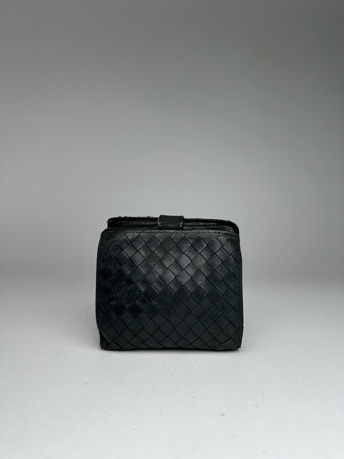 Vintage Bottega Veneta Leather Wallet black